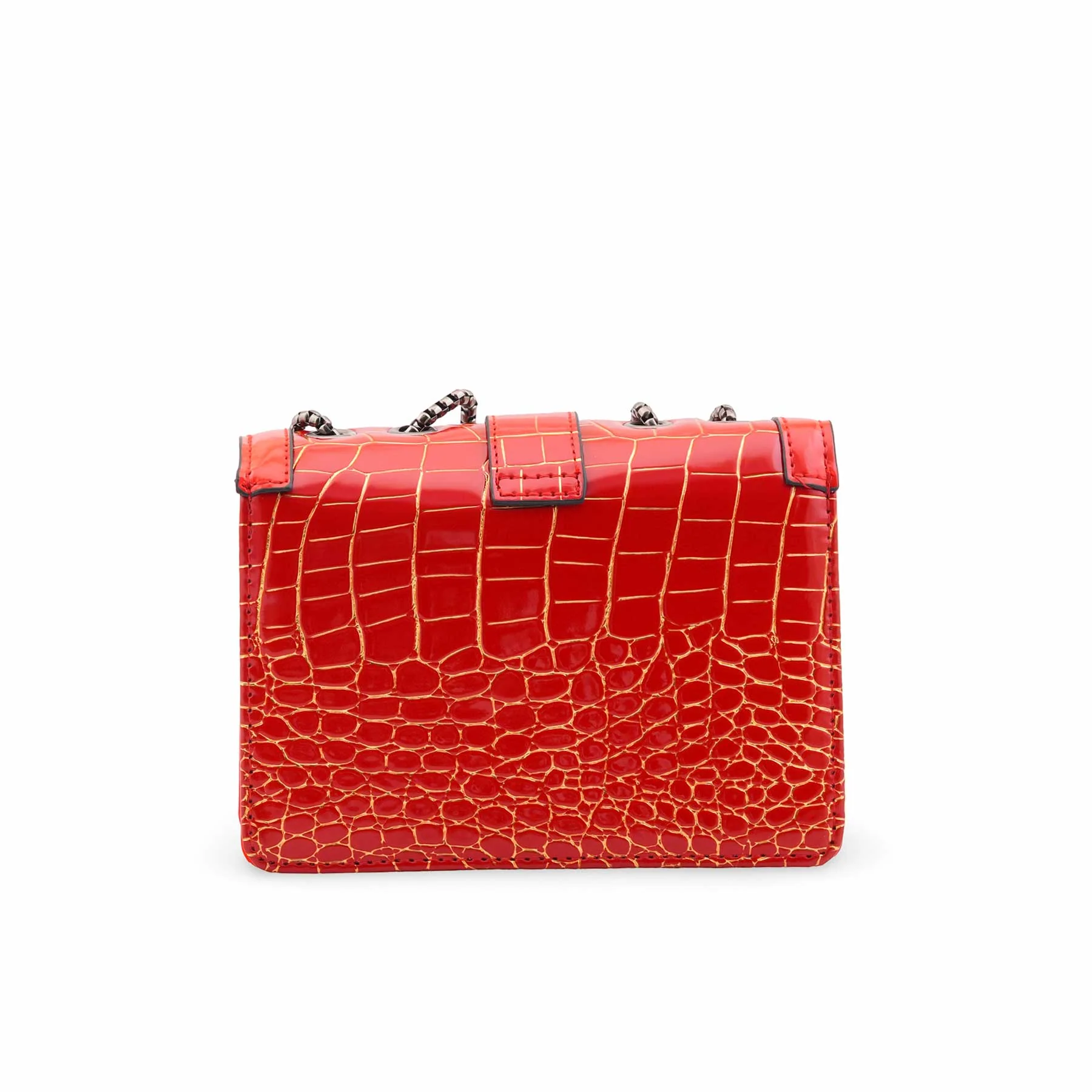 Red Casual Pouch For Ladies P97666 - Image 4