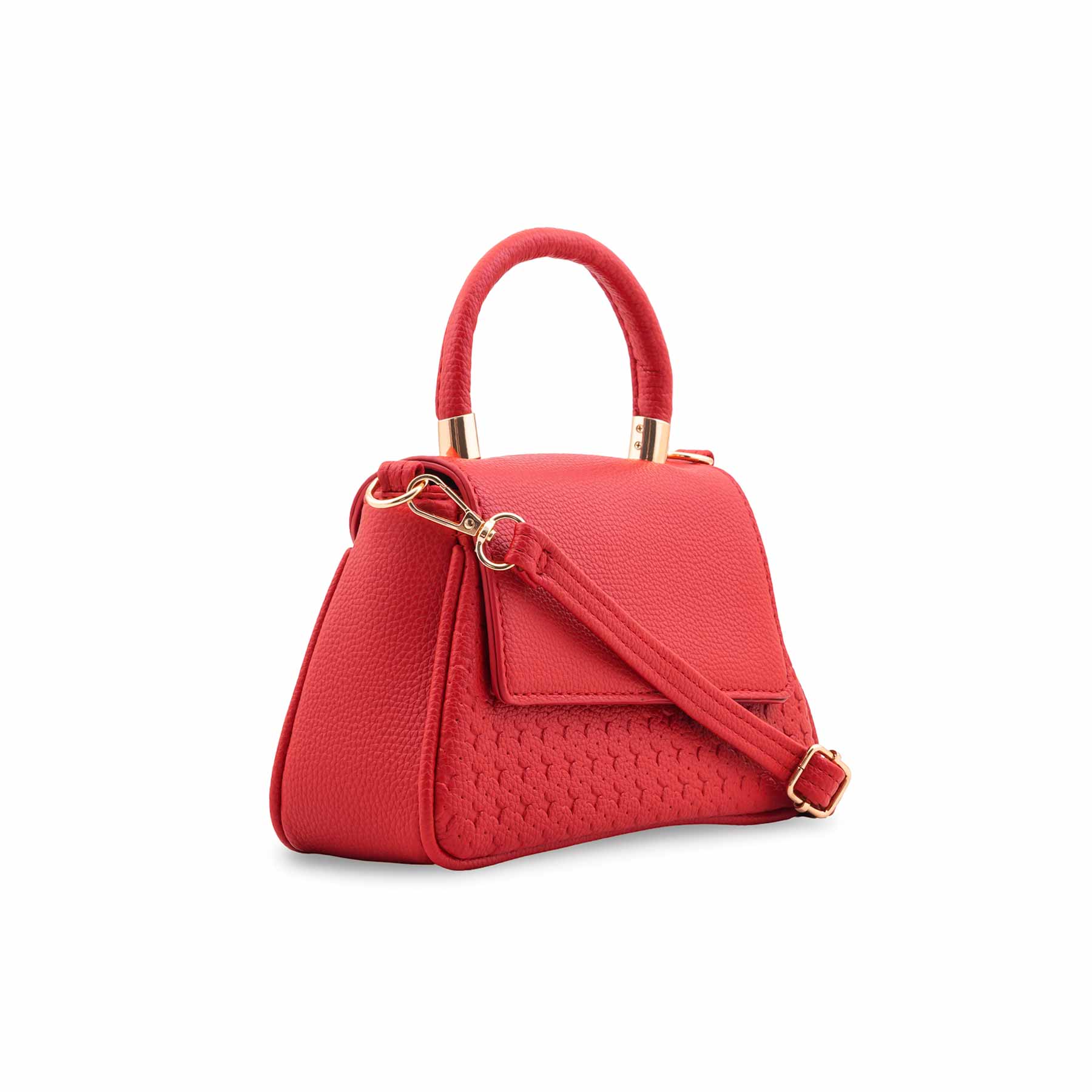 Red Casual Pouch For Ladies P97703 - Image 3