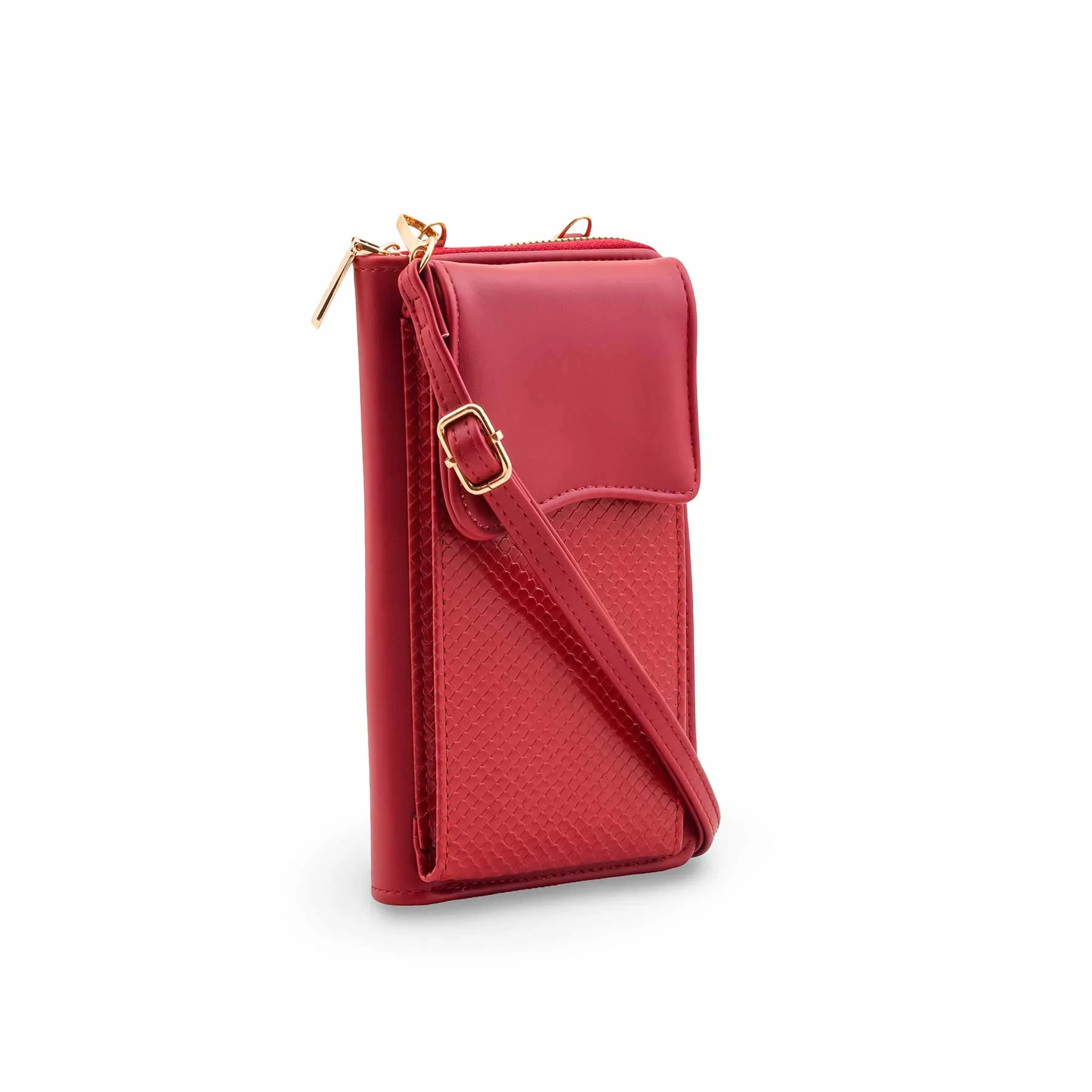 Red Casual Pouch For Women P97714 - Image 3