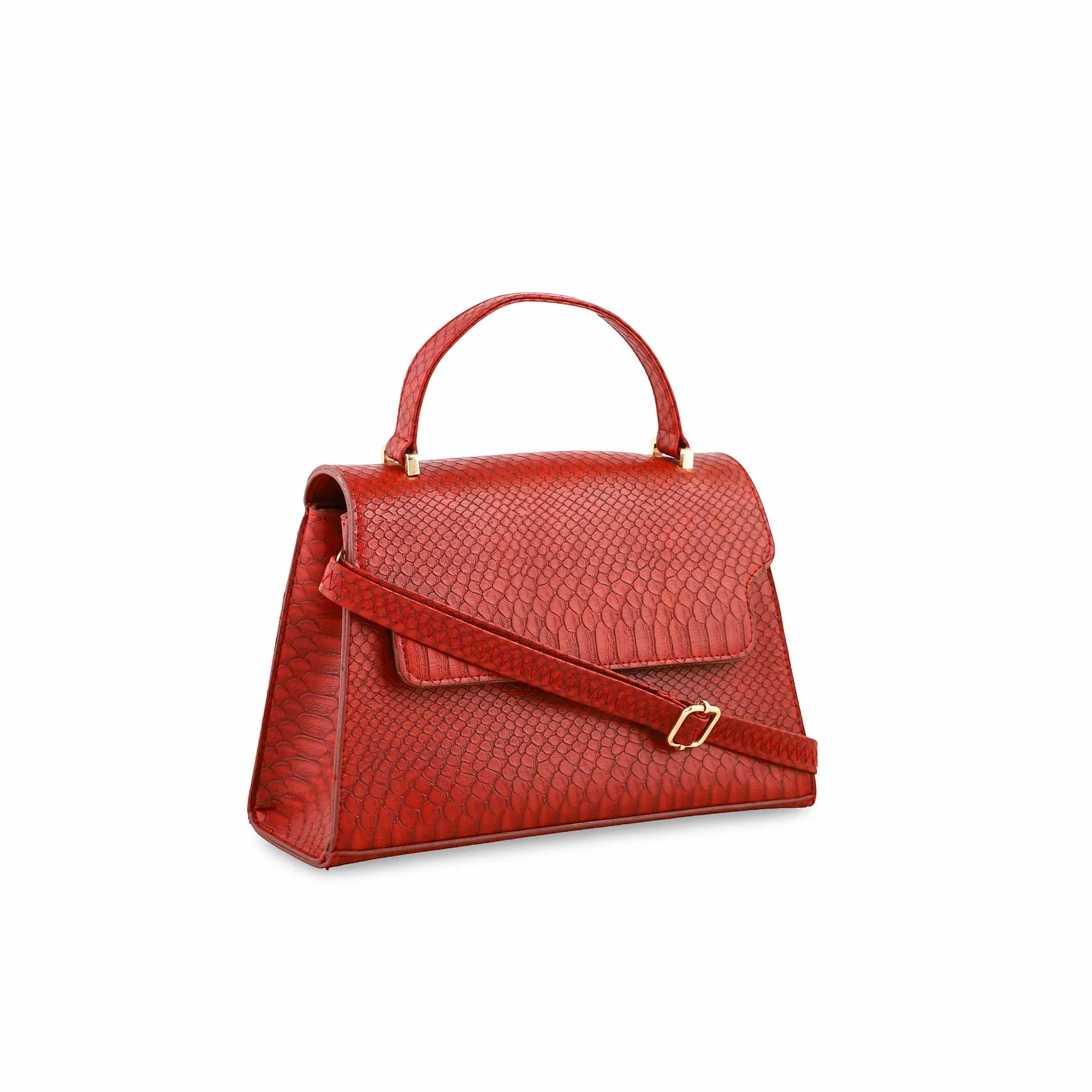 Red Casual Shoulder Bag For Women P55632 - Image 2