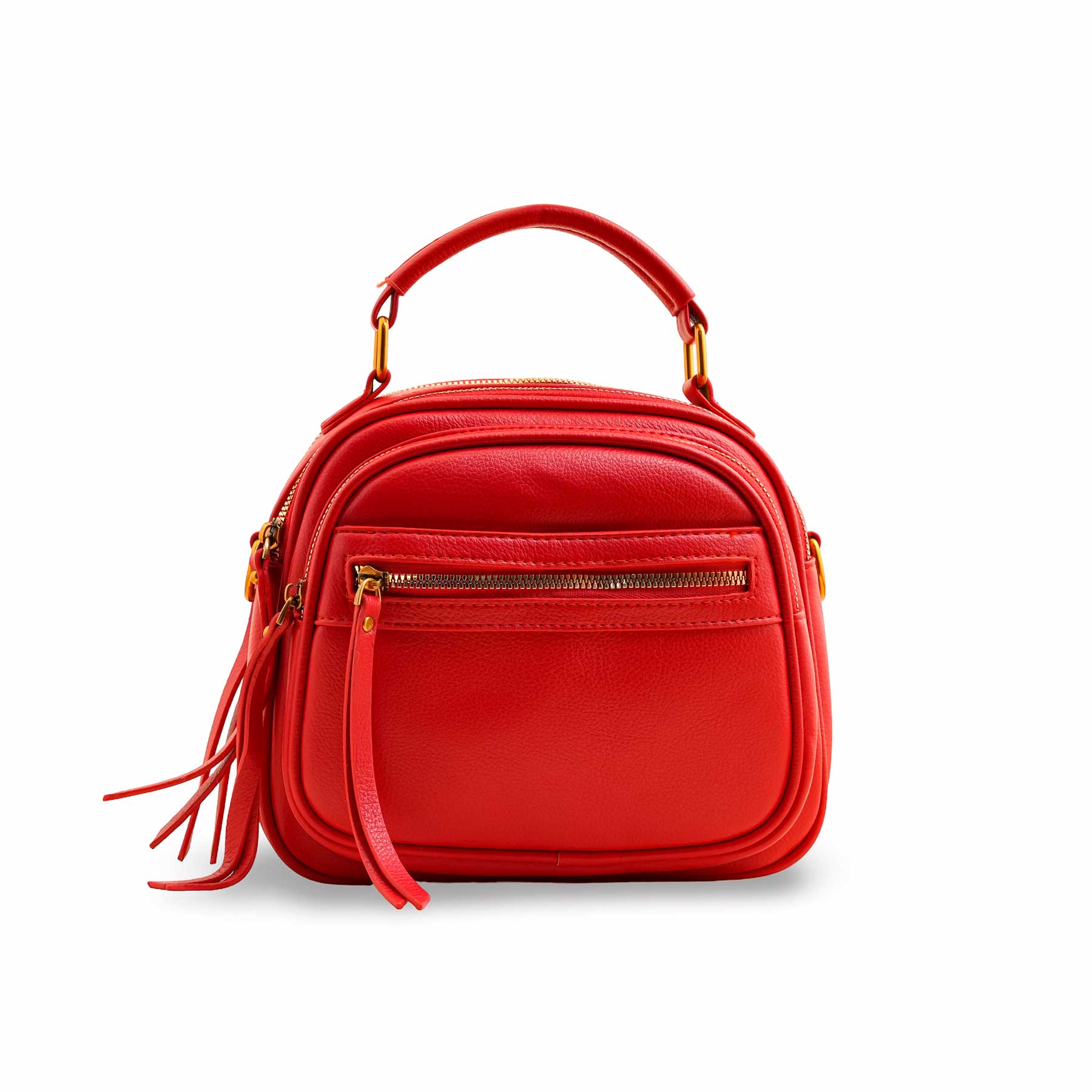 Red Casual Shoulder Bag P36391 - Image 2