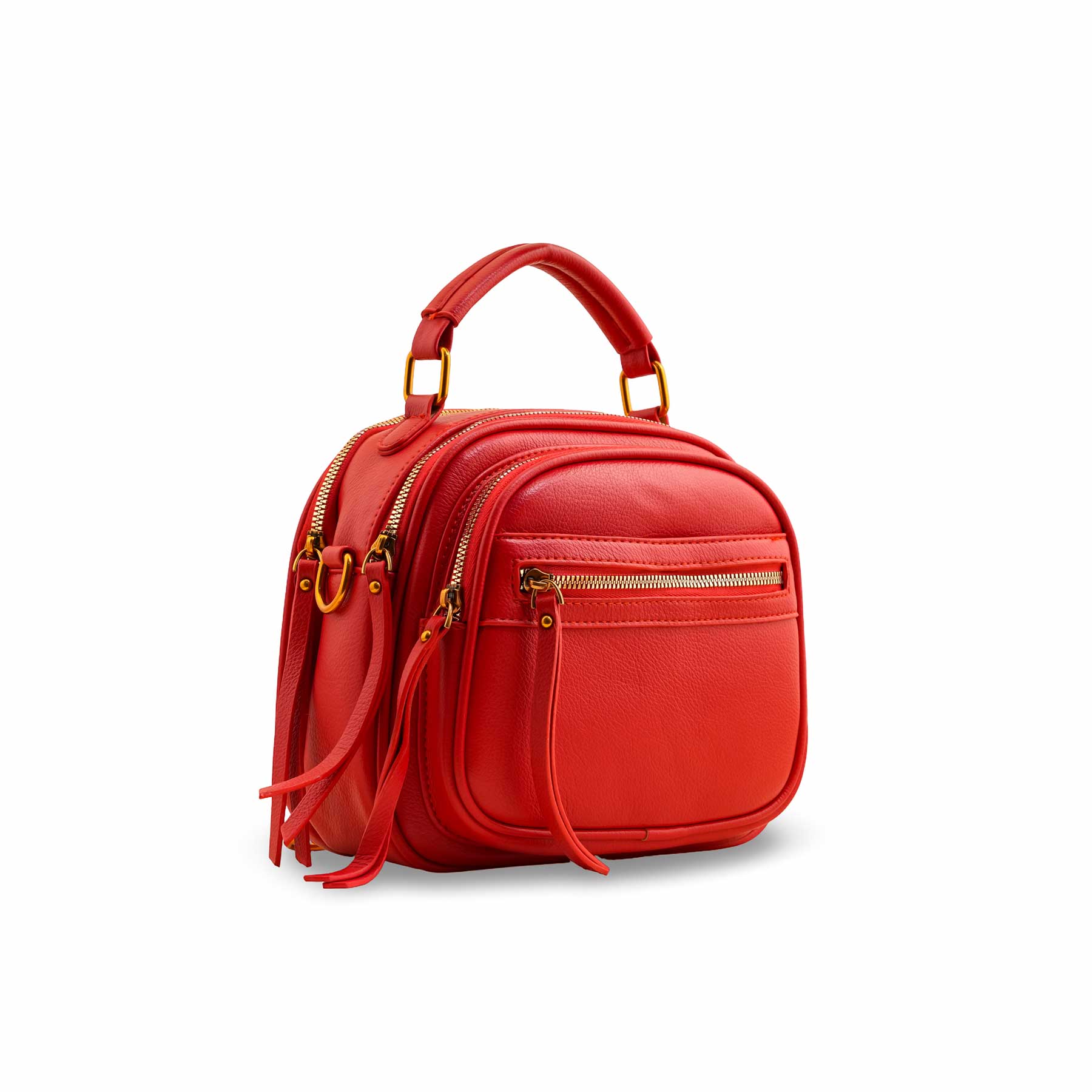 Red Casual Shoulder Bag P36391 - Image 3
