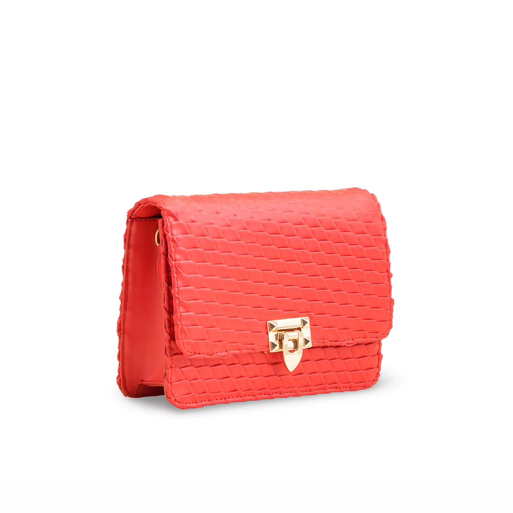 Red Casual Shoulder Bag P55660 - Image 3