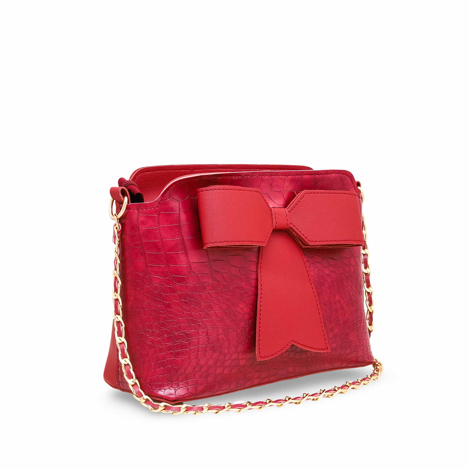 Red Casual Shoulder Bag P56083 - Image 2