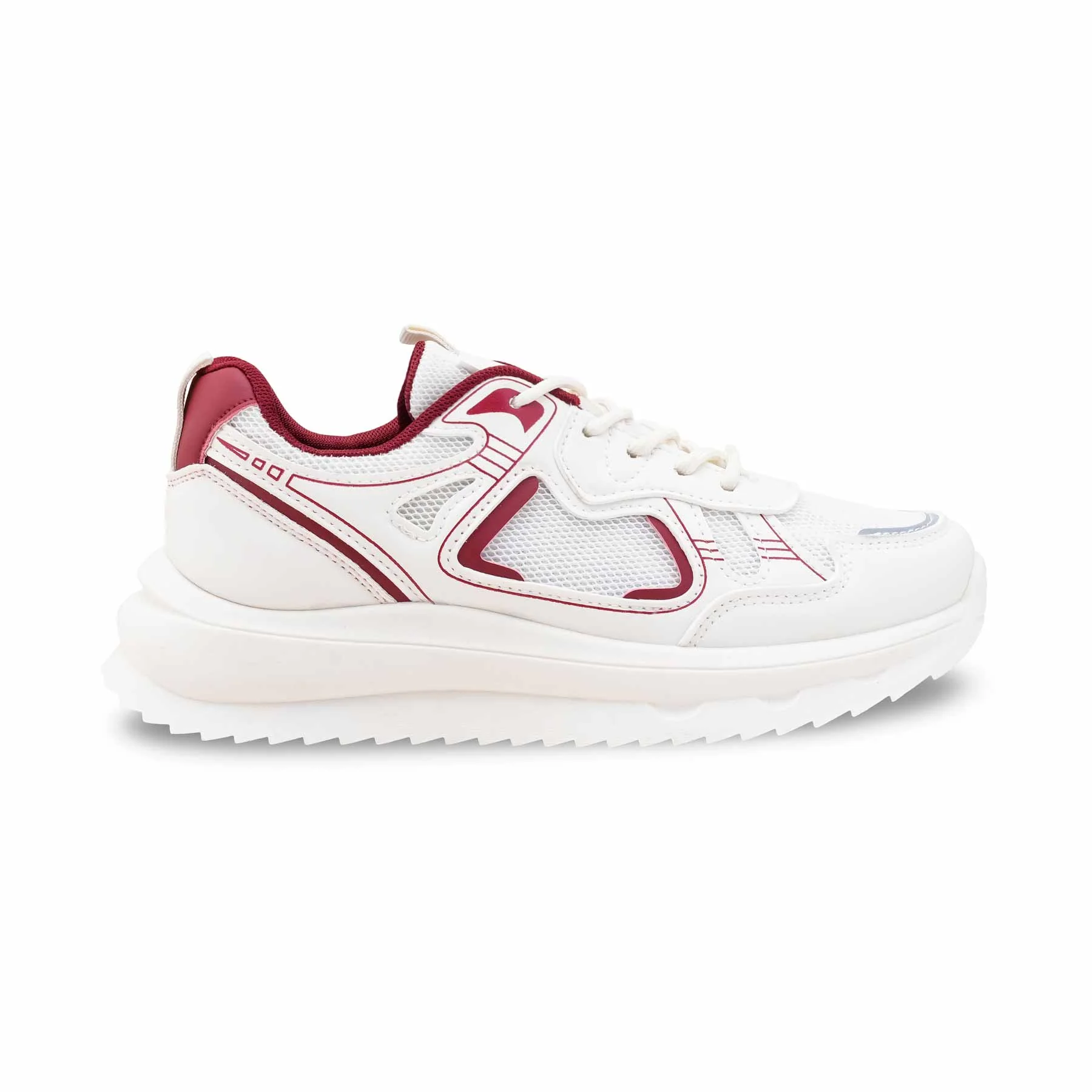 Red Casual Sneaker For Ladies AT7447 - Image 2