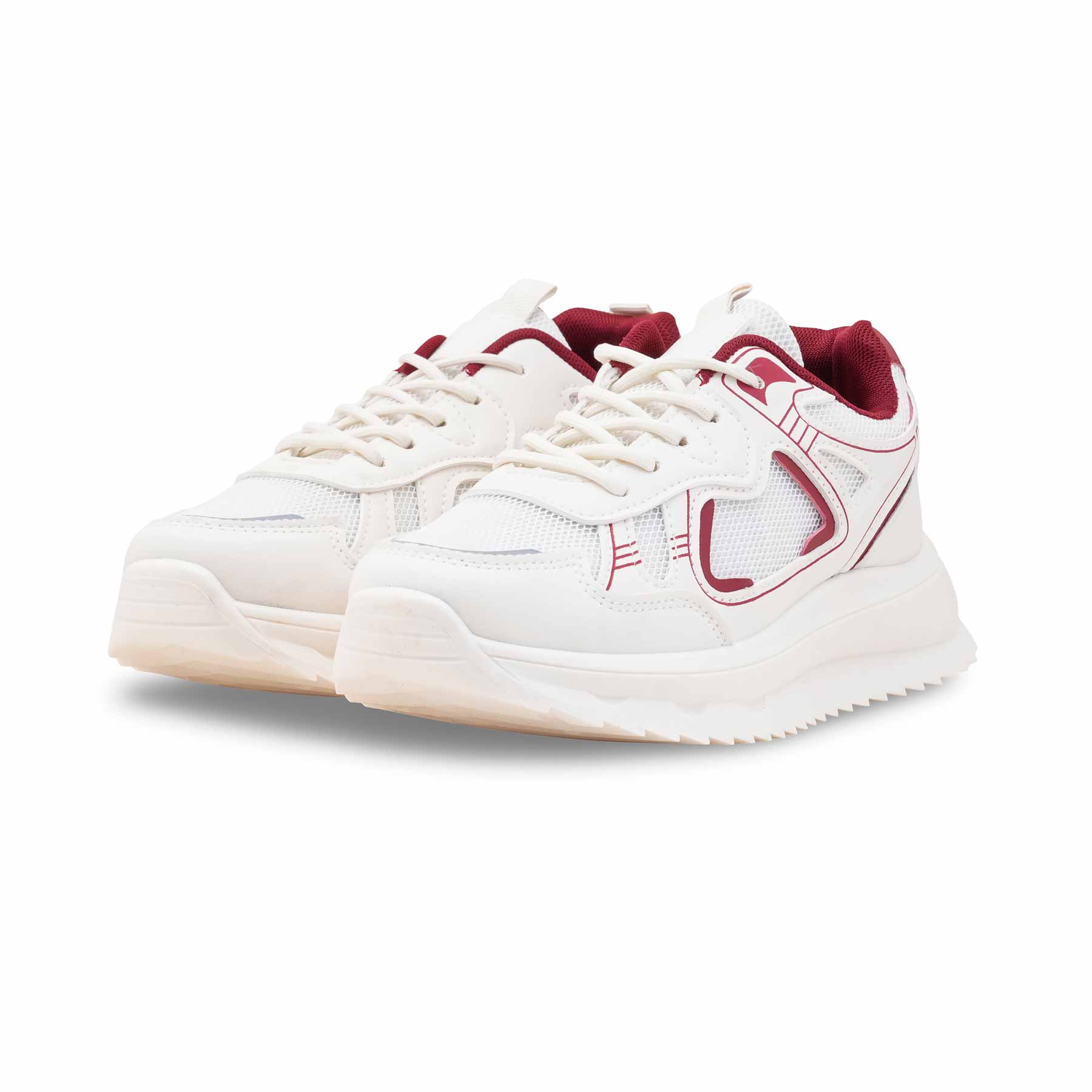Red Casual Sneaker For Ladies AT7447 - Image 3