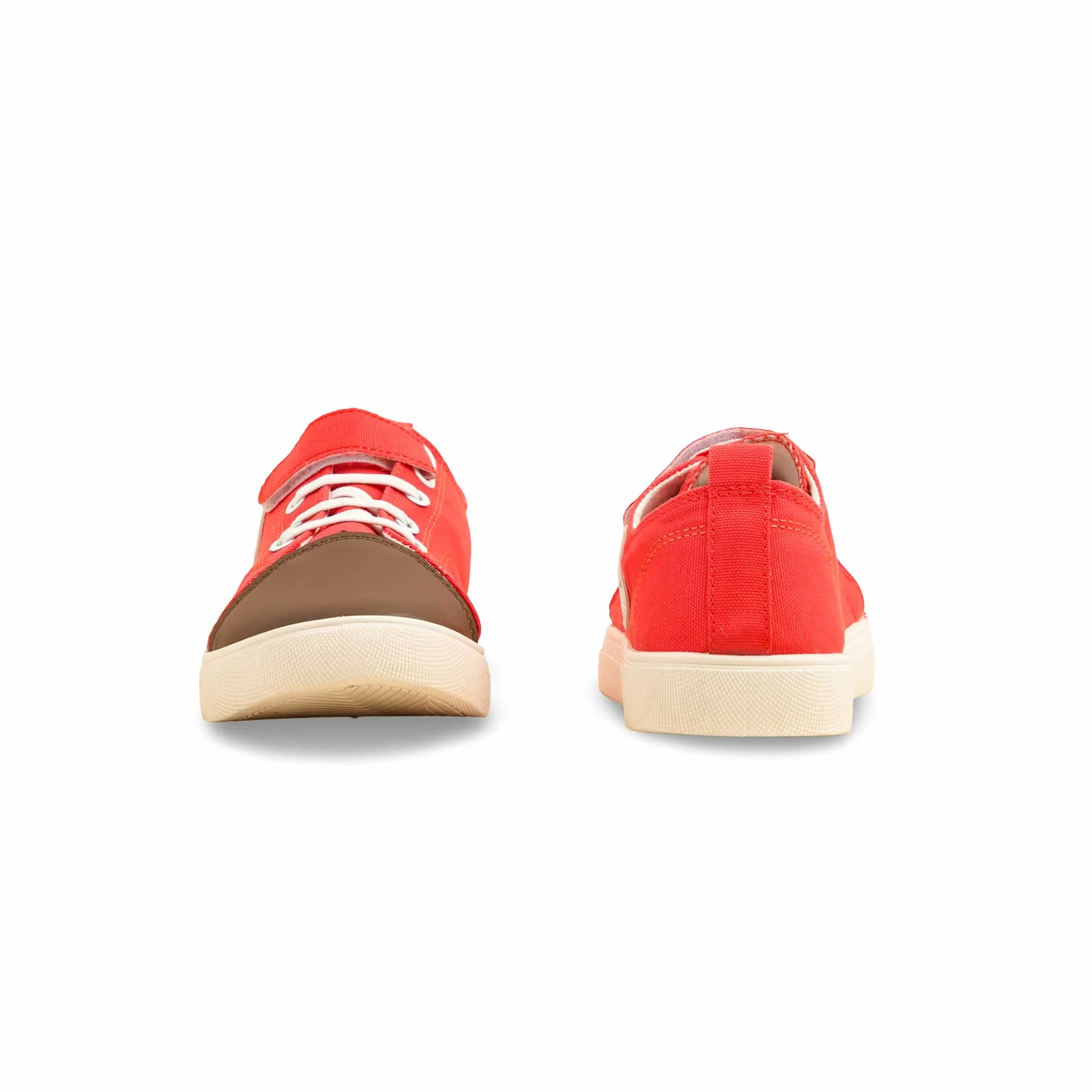 Red Casual Sneaker For Women AT7401 - Image 4