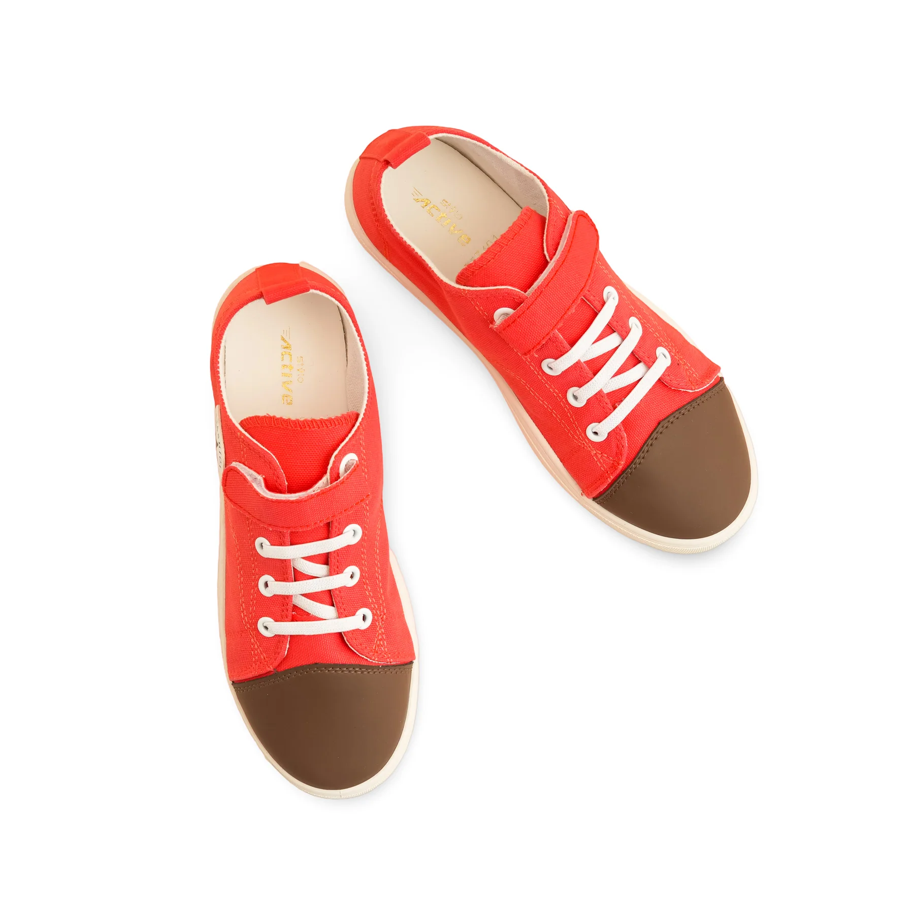 Red Casual Sneaker For Women AT7401 - Image 5