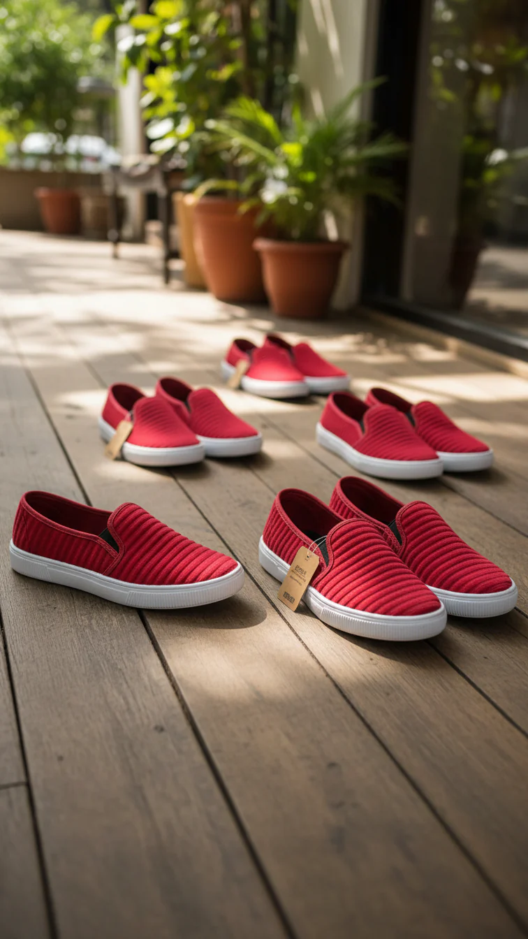 Red Casual Sneaker WN6204 - Image 11