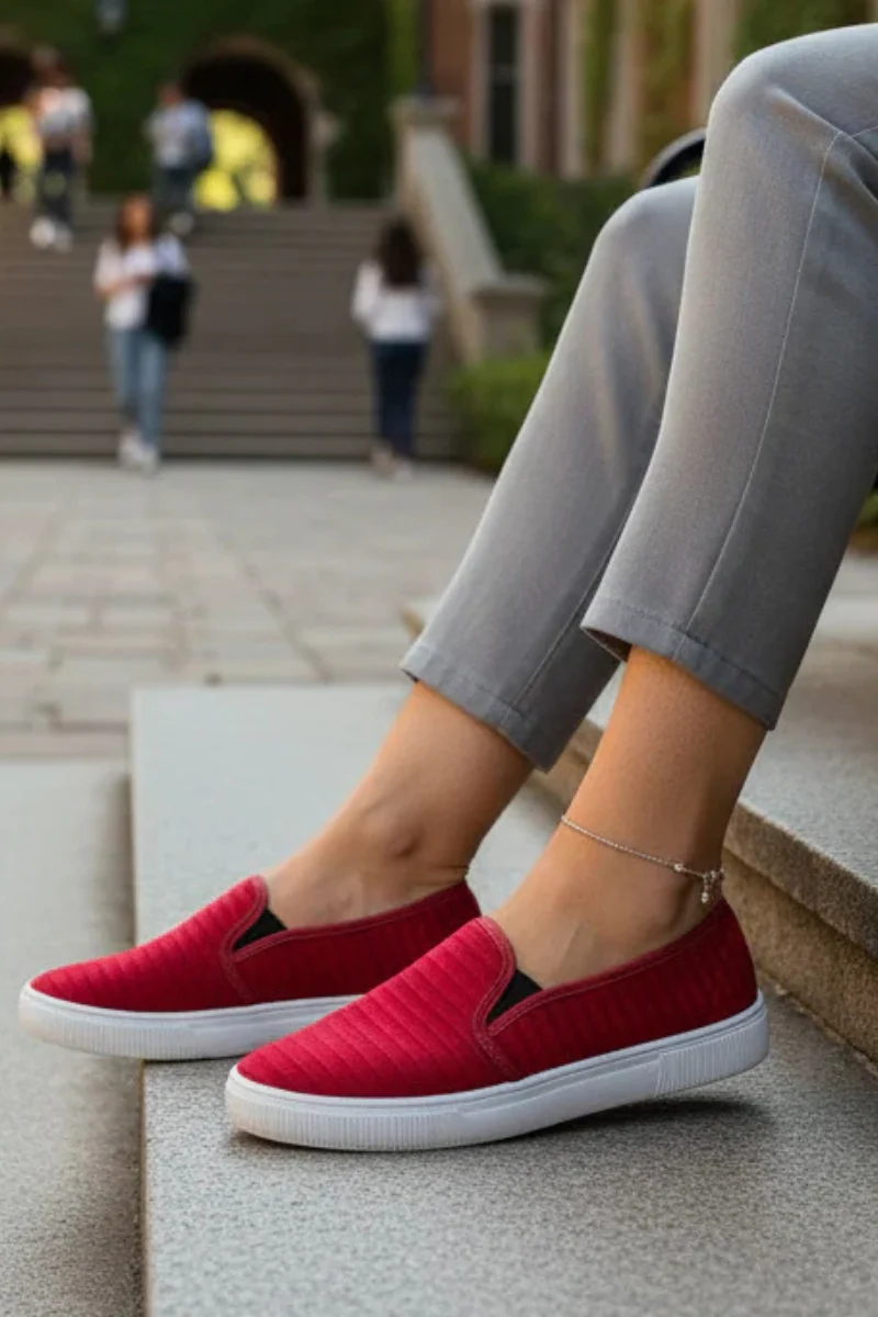 Red Casual Sneaker WN6204 - Image 4
