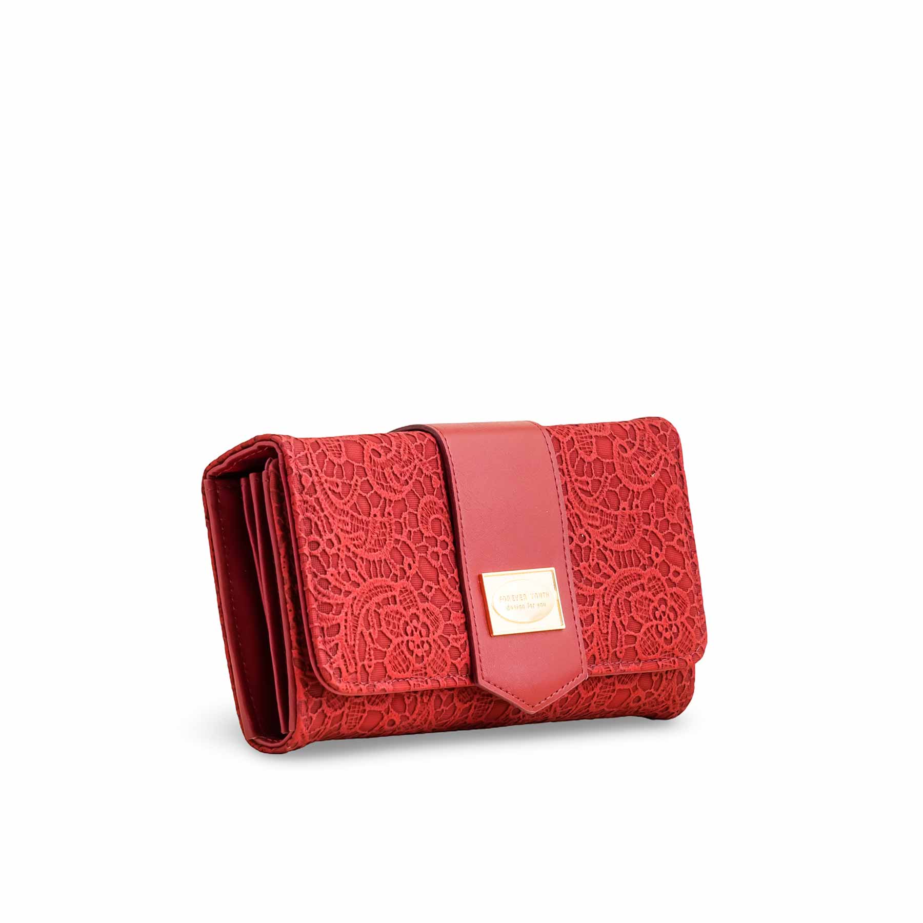 Red Casual Wallet For Women P70977 - Image 3