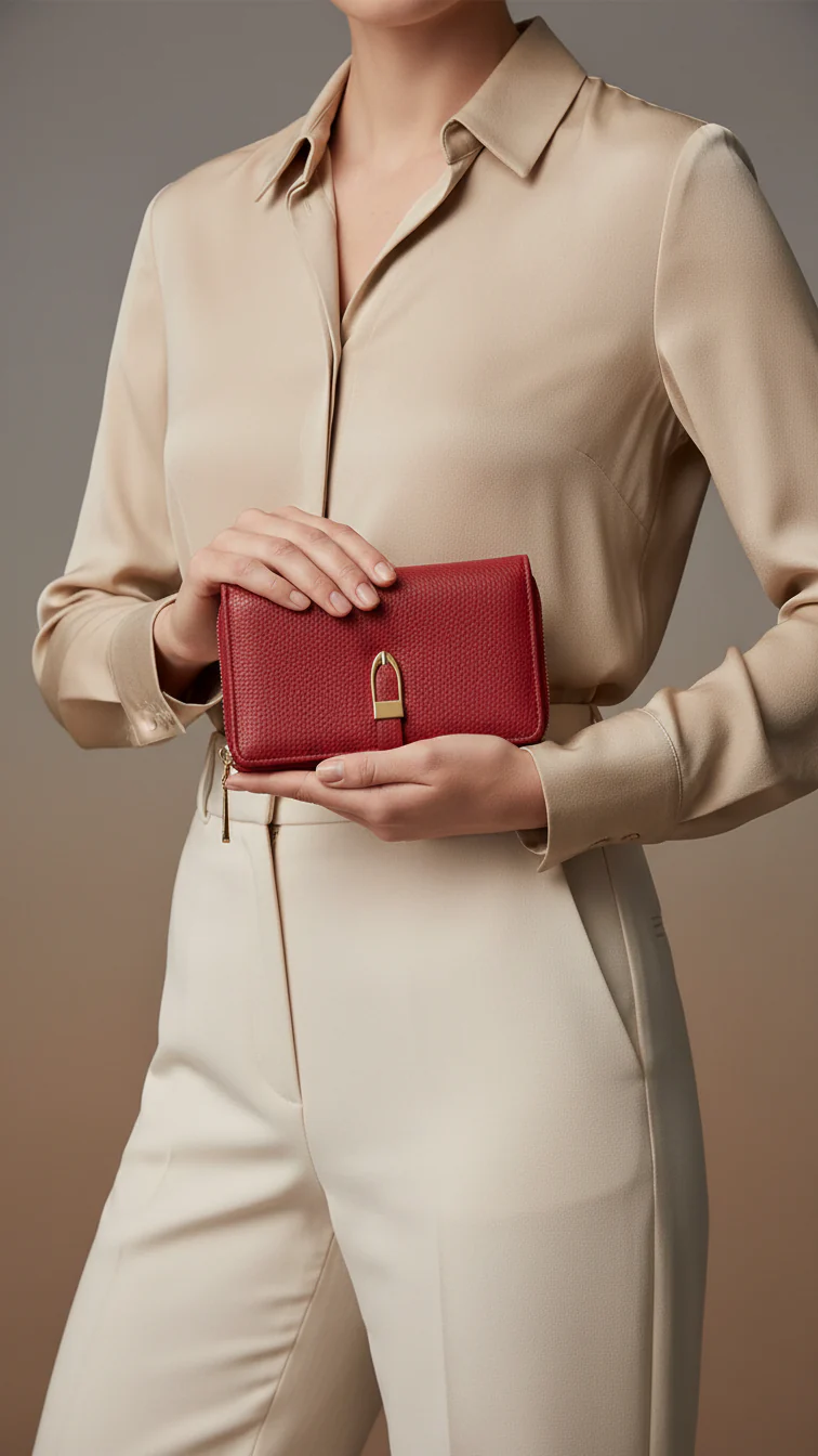 Red Casual Wallet For Women P71125