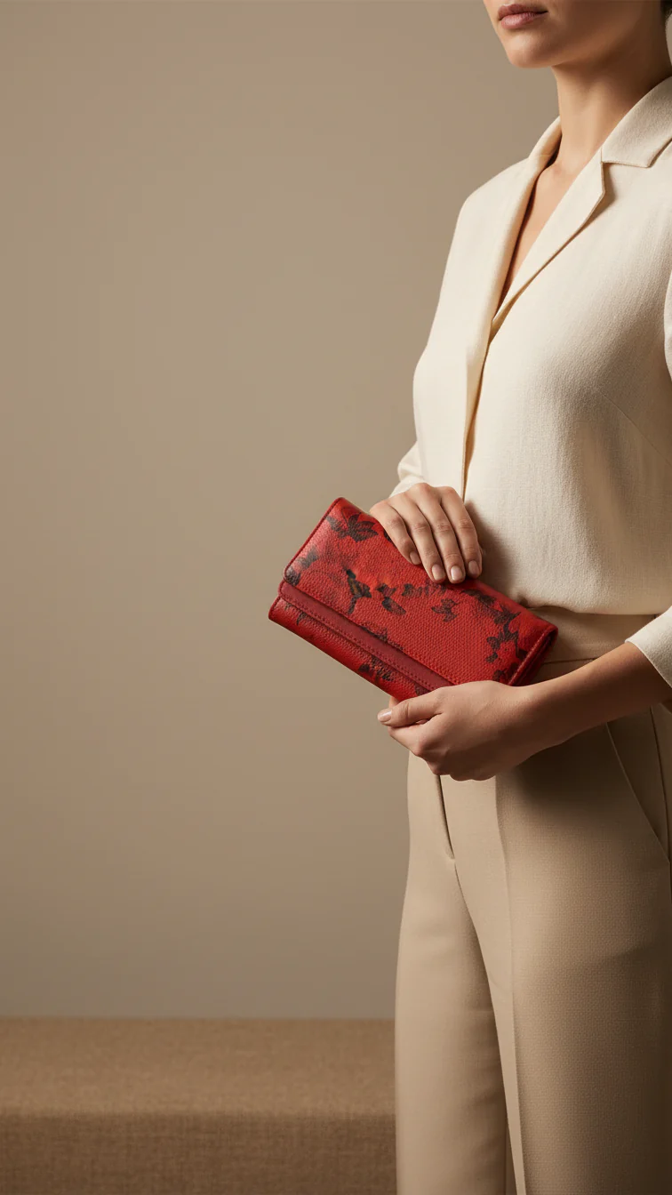 Red Casual Wallet For Women P71141