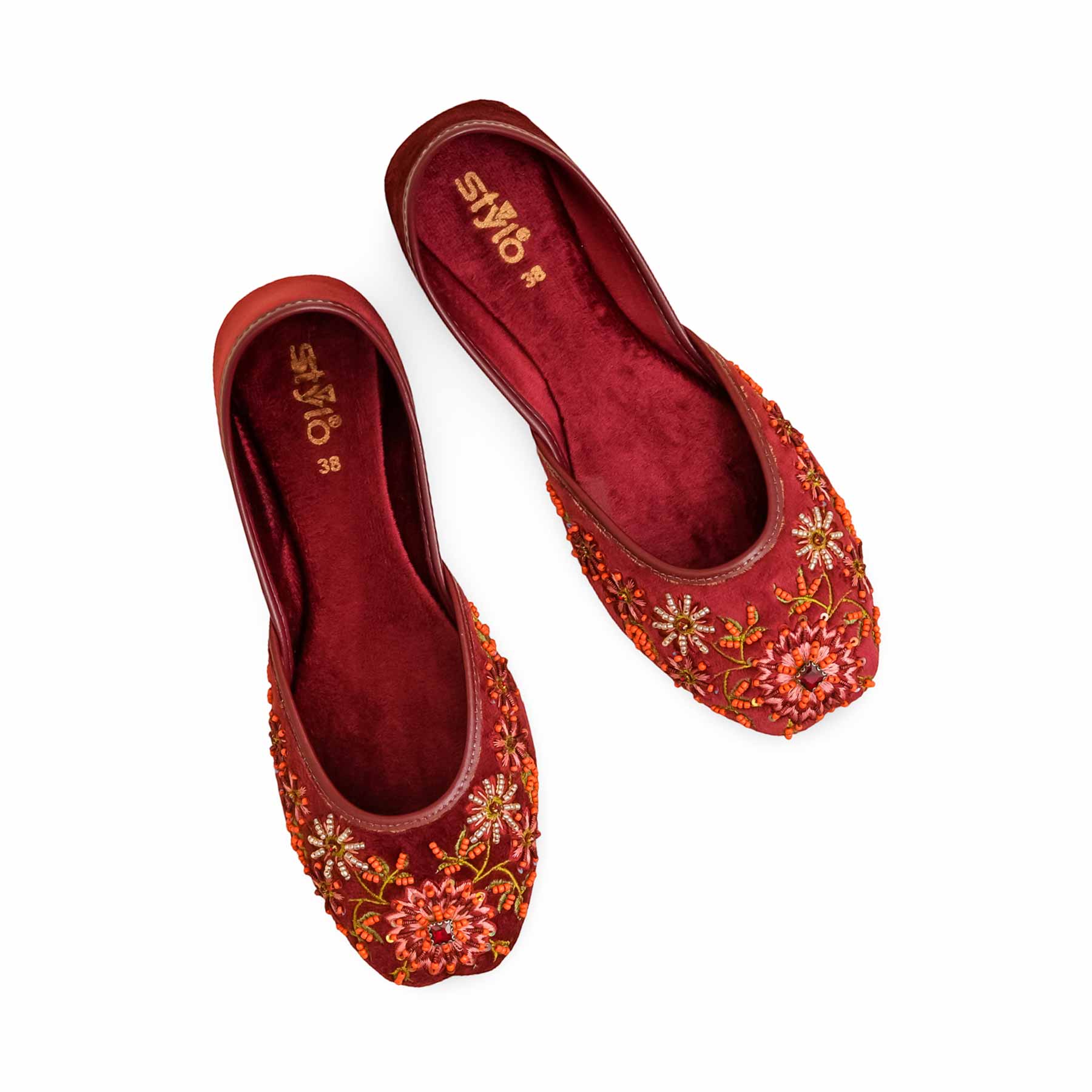 Red Ethnic Khussa EC8586 - Image 5