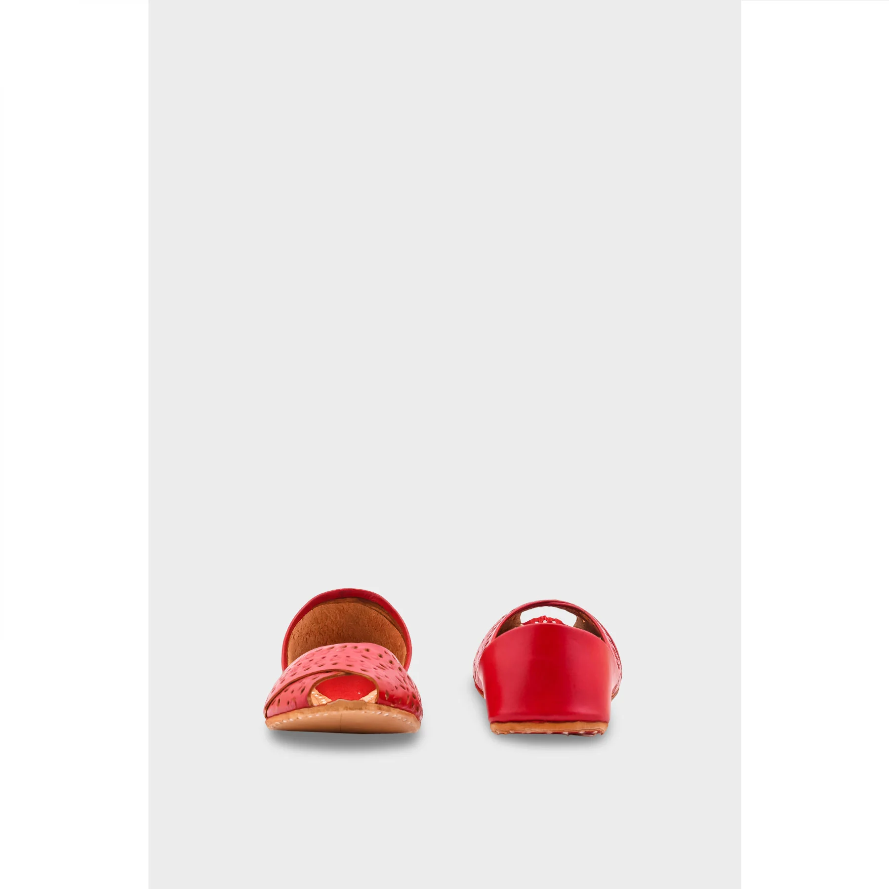 Red Leather Khussa EC8639 - Image 4