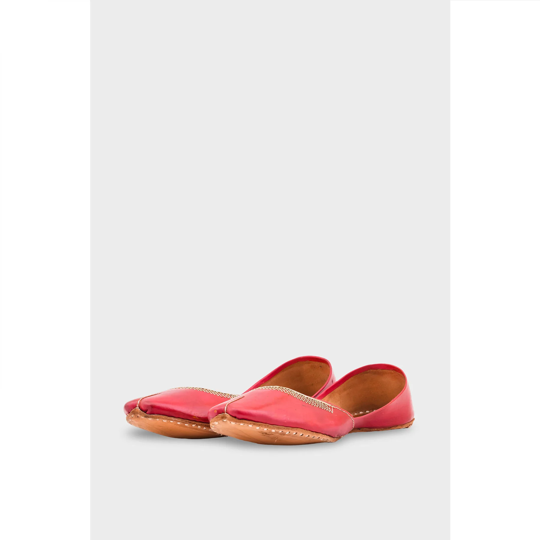 Red Leather Khussa EC8657 - Image 3