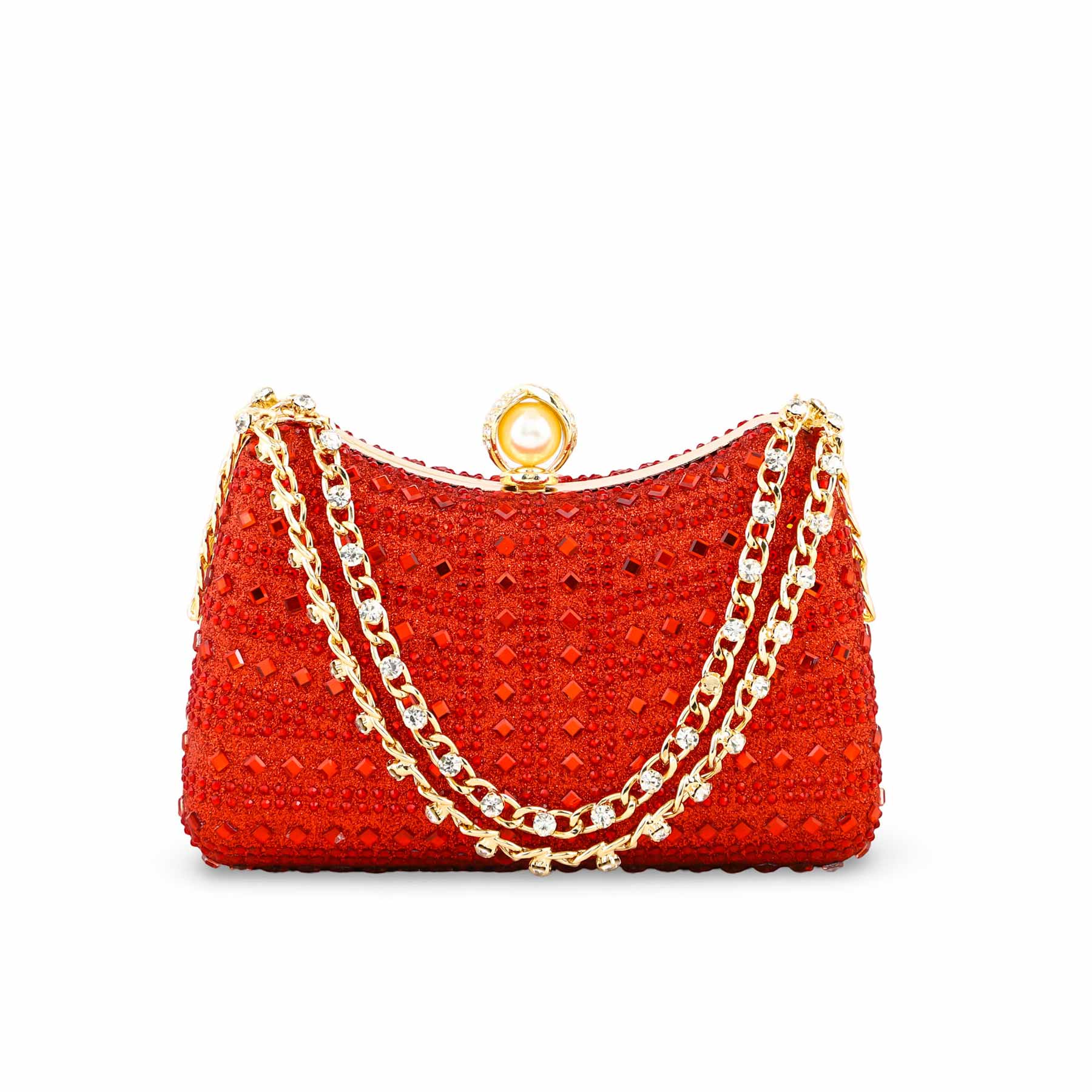 Red Fancy Clutch For Ladies P24385 - Image 2