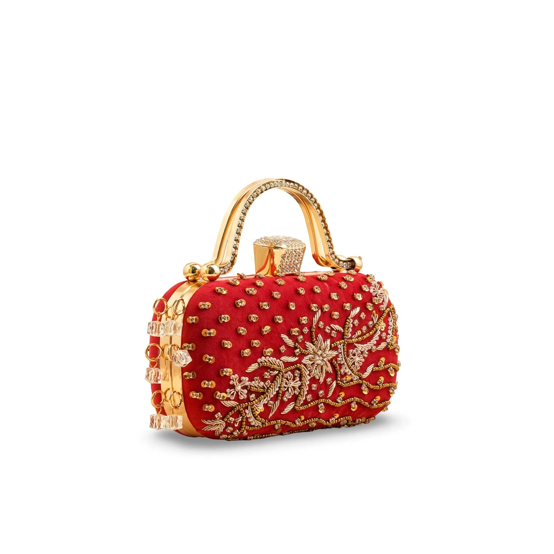 Red Fancy Clutch P15404 - Image 3