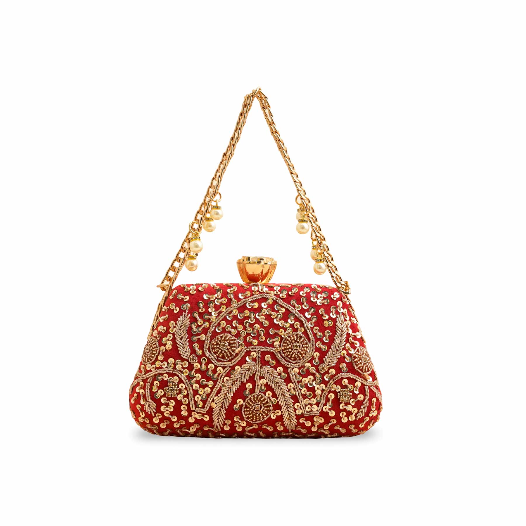 Red Fancy Clutch P15406 - Image 2