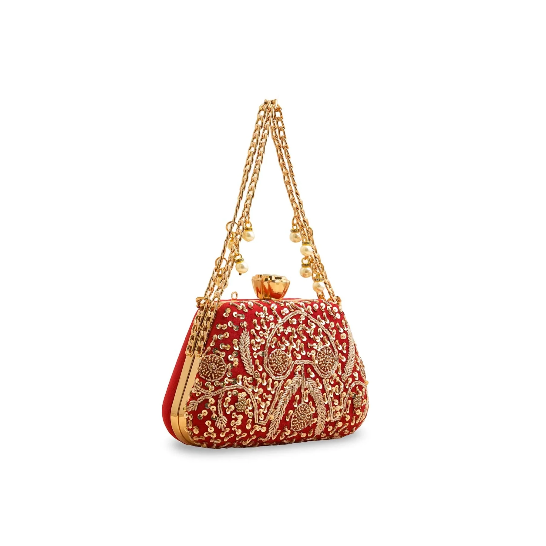 Red Fancy Clutch P15406 - Image 3
