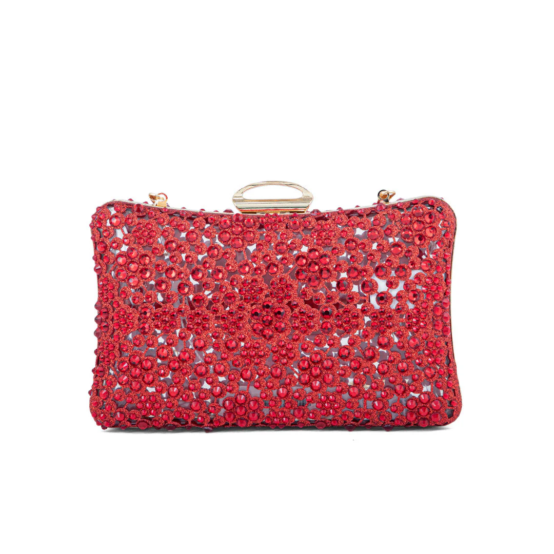 Red Fancy Clutch P24189 - Image 4