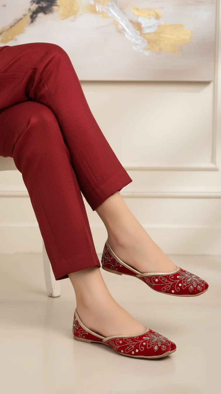 Red Fancy Khussa EC8450
