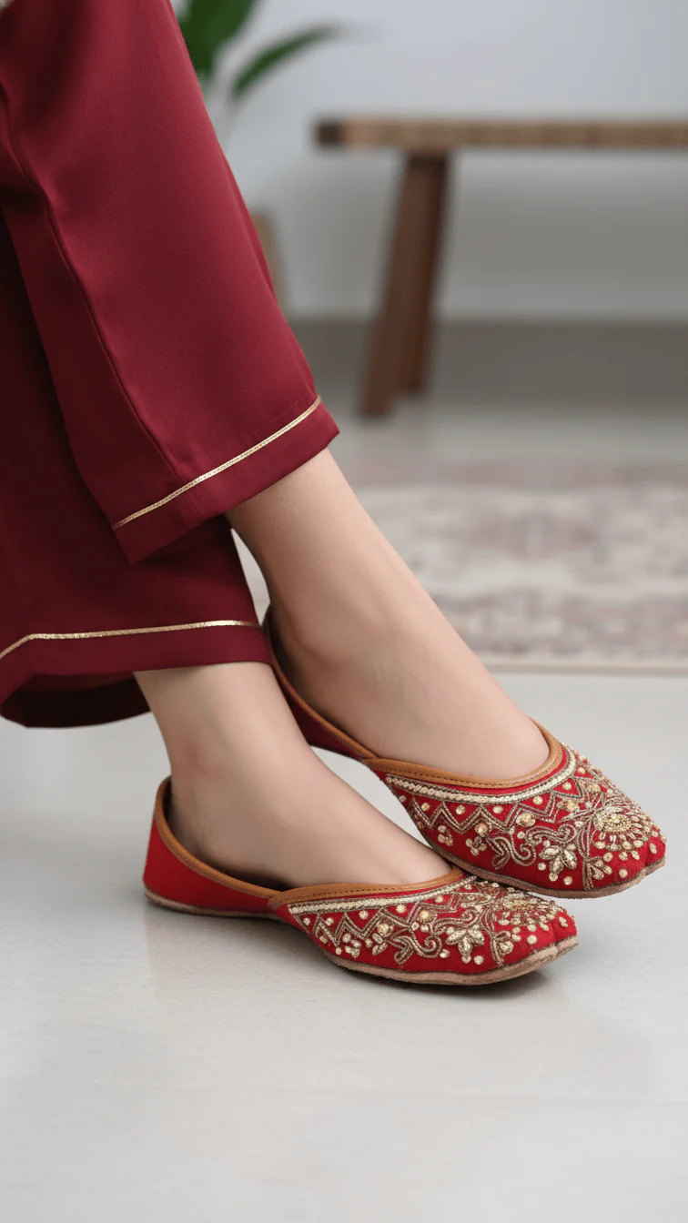 Red Fancy Khussa EC8465