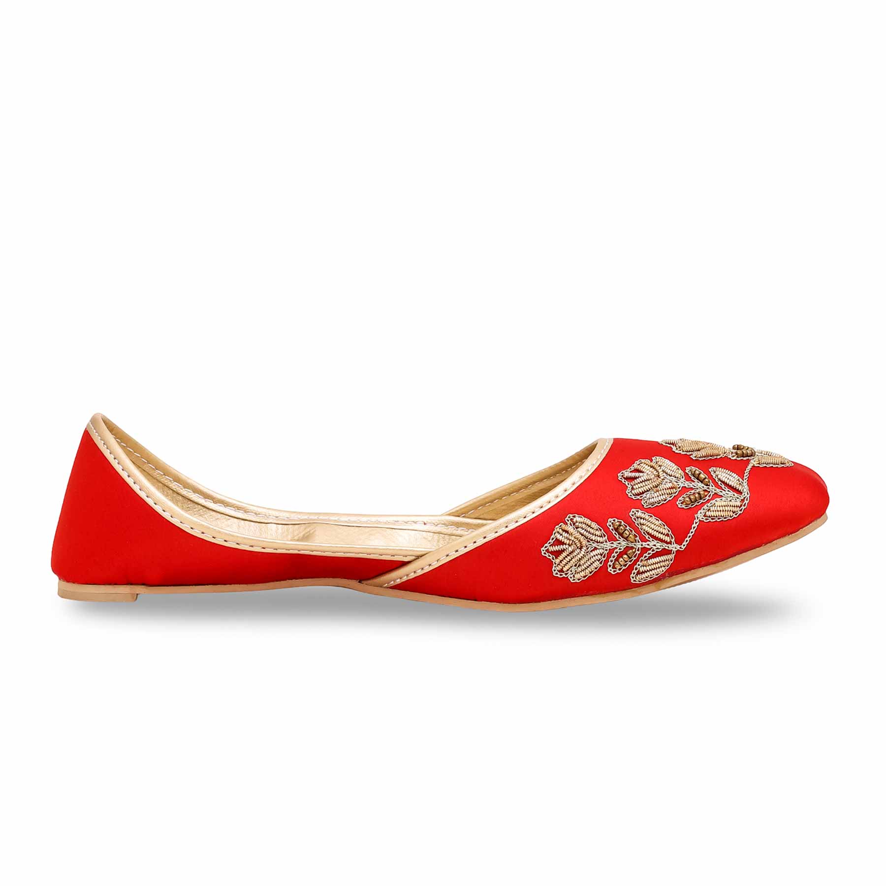 Women's Red Fancy Khussa EC8498 - Image 2