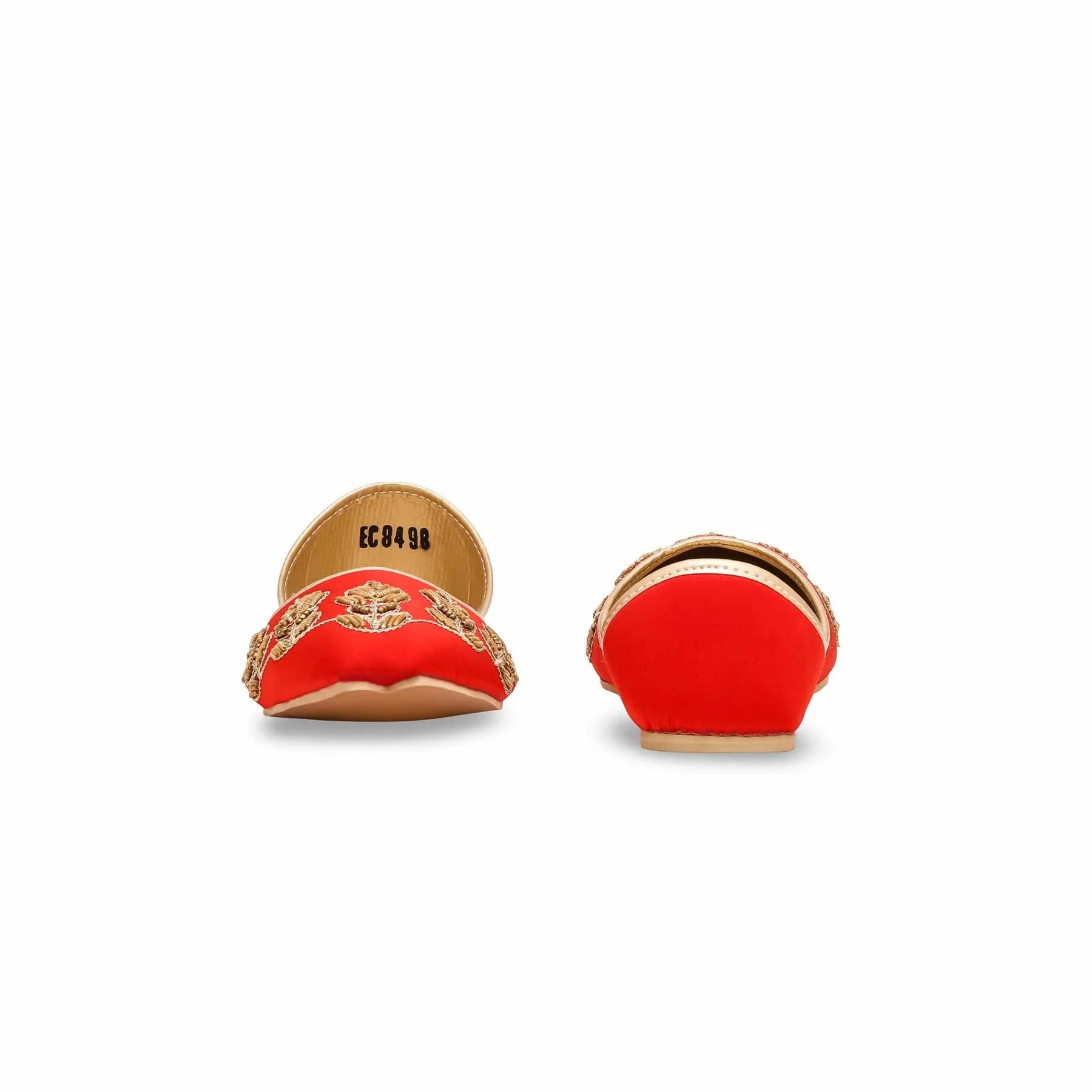 Women's Red Fancy Khussa EC8498 - Image 4