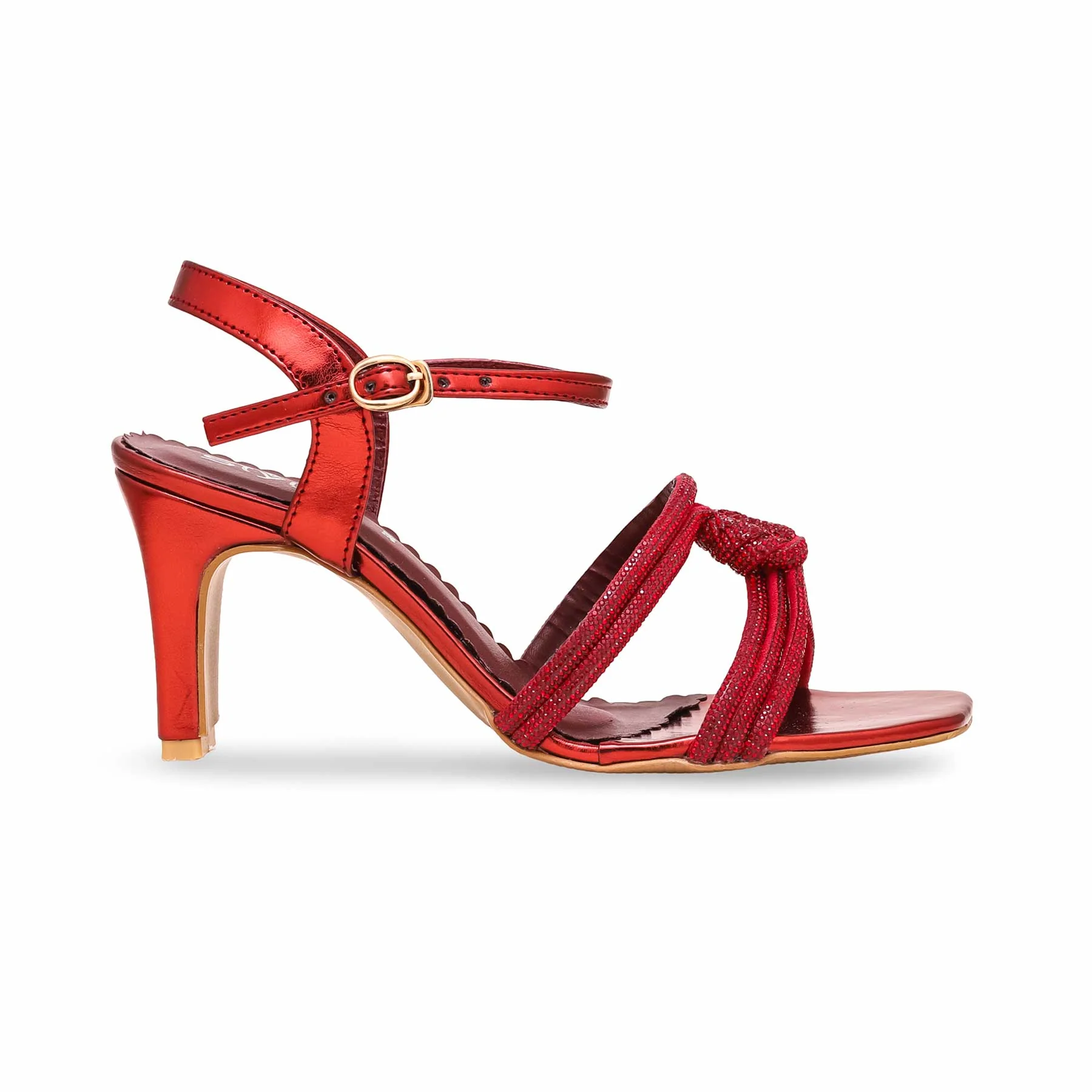 Red Fancy Sandal FN5901 - Image 2