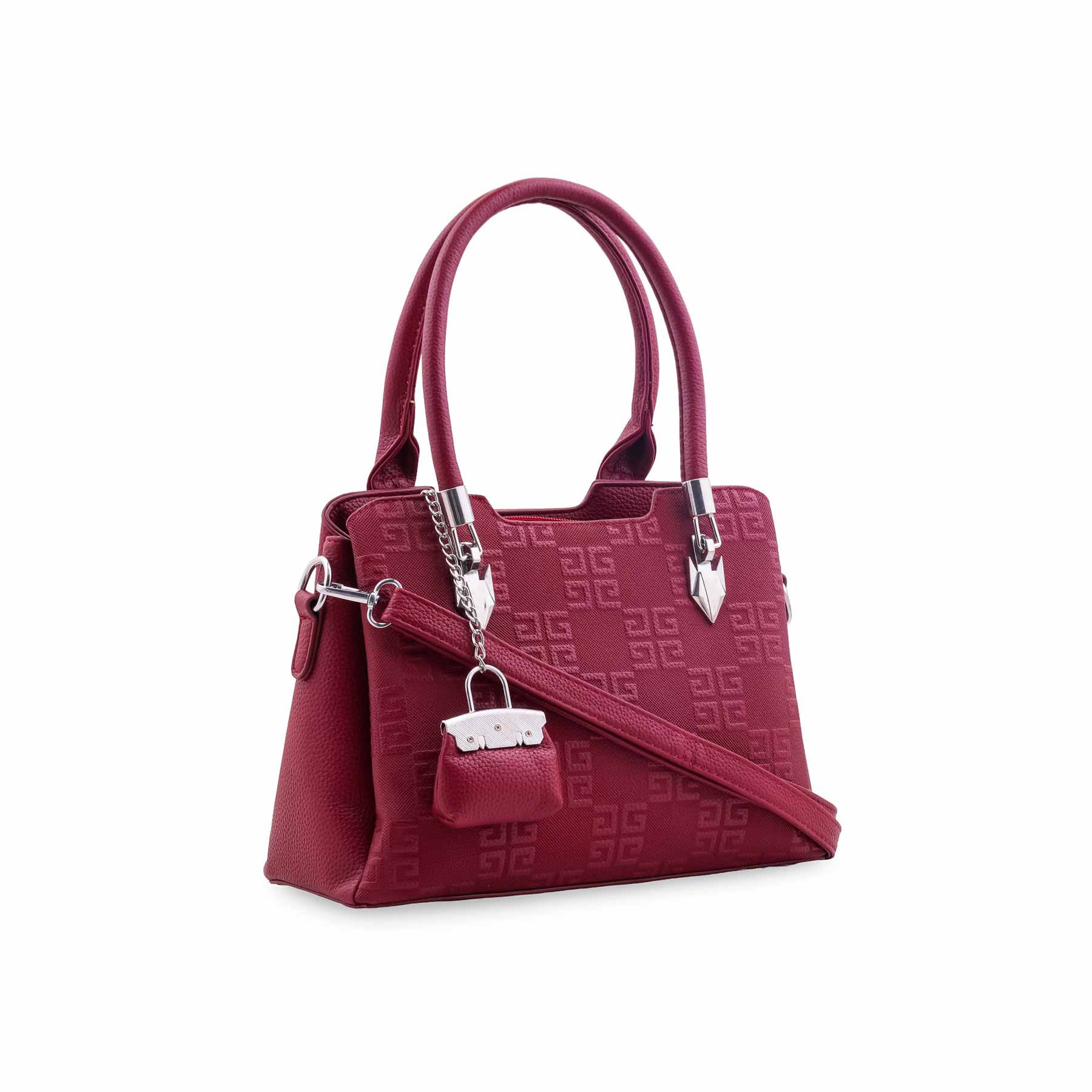 Red Formal Hand Bag For Ladies P36448 - Image 3
