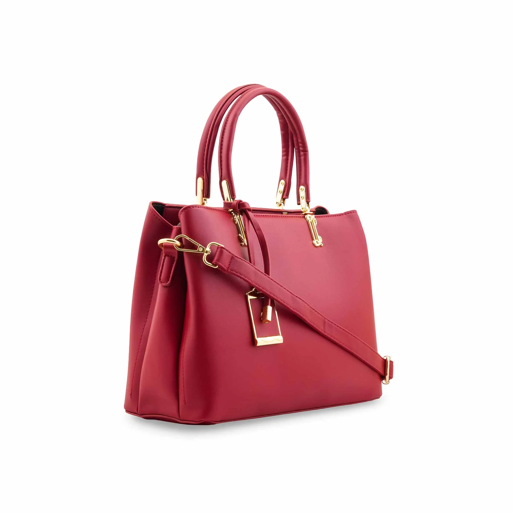 Red Formal Hand Bag For Women P36446 - Image 3