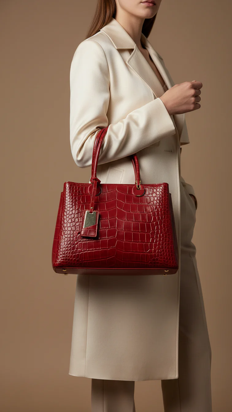 Red Formal Hand Bag For Women P36447