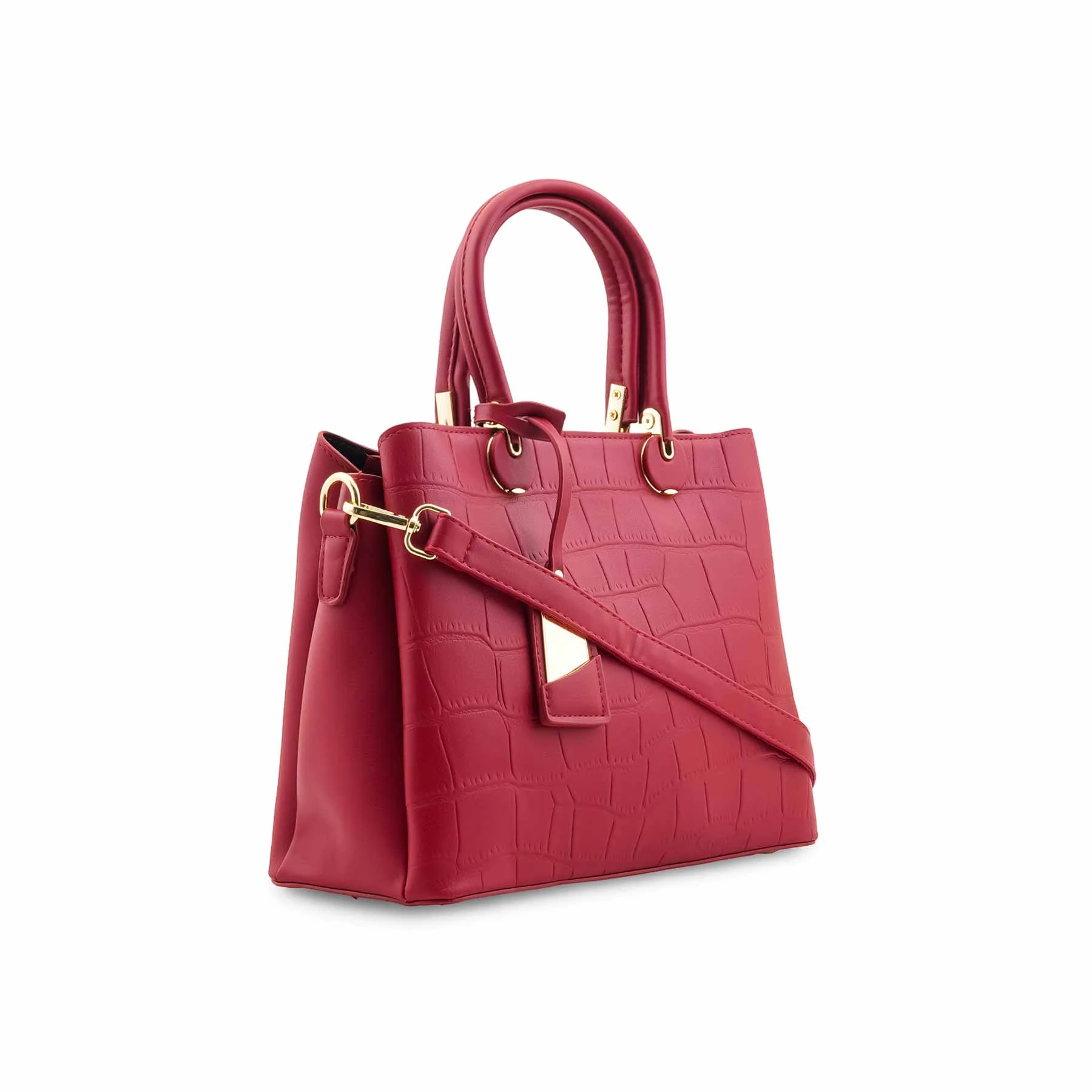 Red Formal Hand Bag For Women P36447 - Image 3