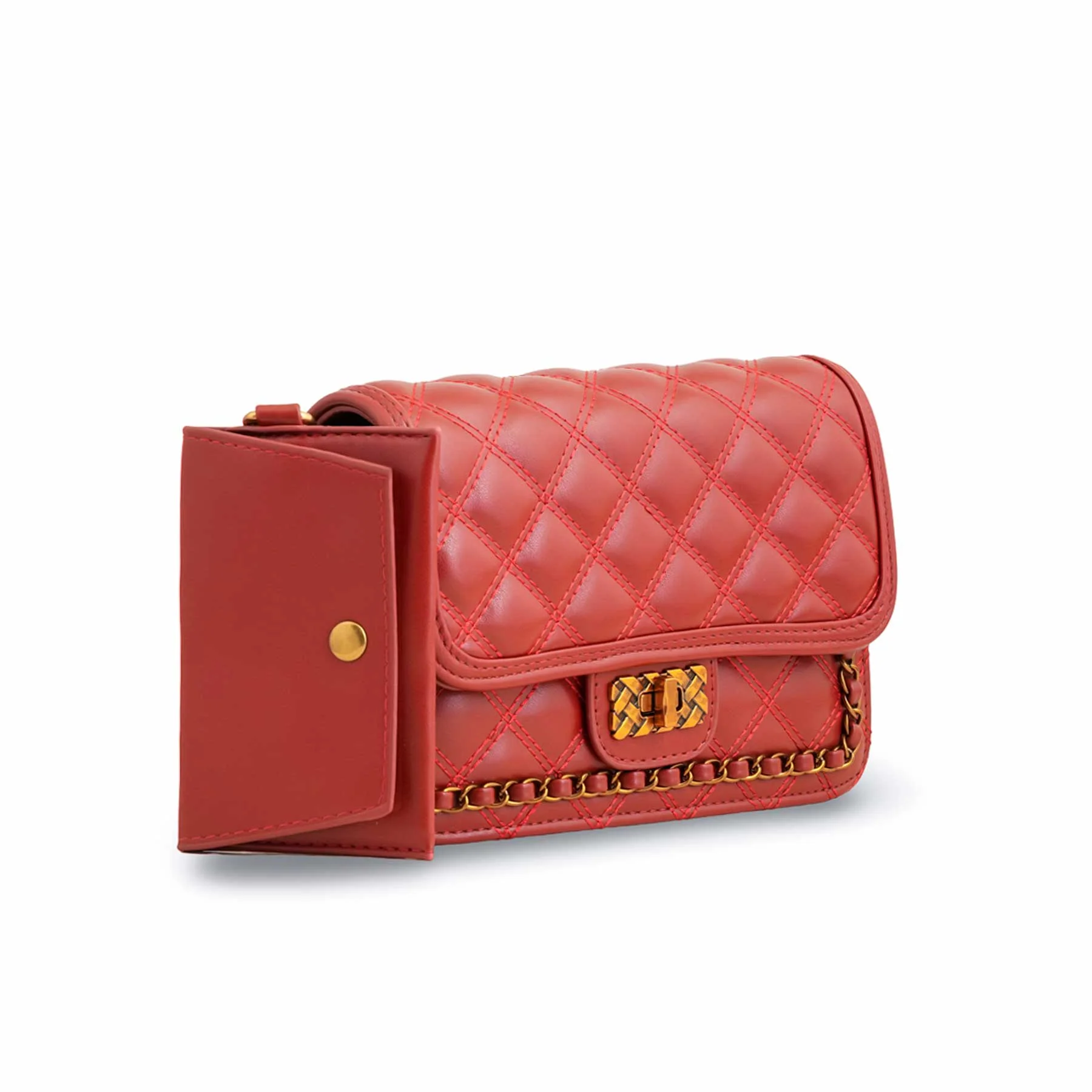 Red Formal Shoulder Bag P36137 - Image 2