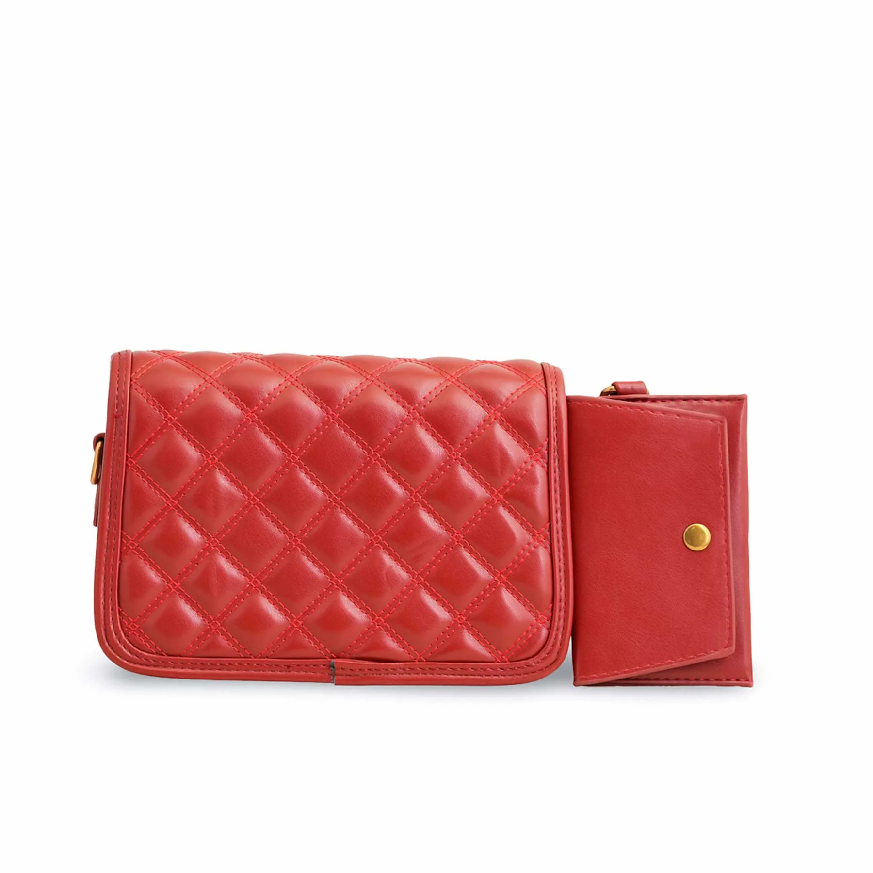 Red Formal Shoulder Bag P36137 - Image 3