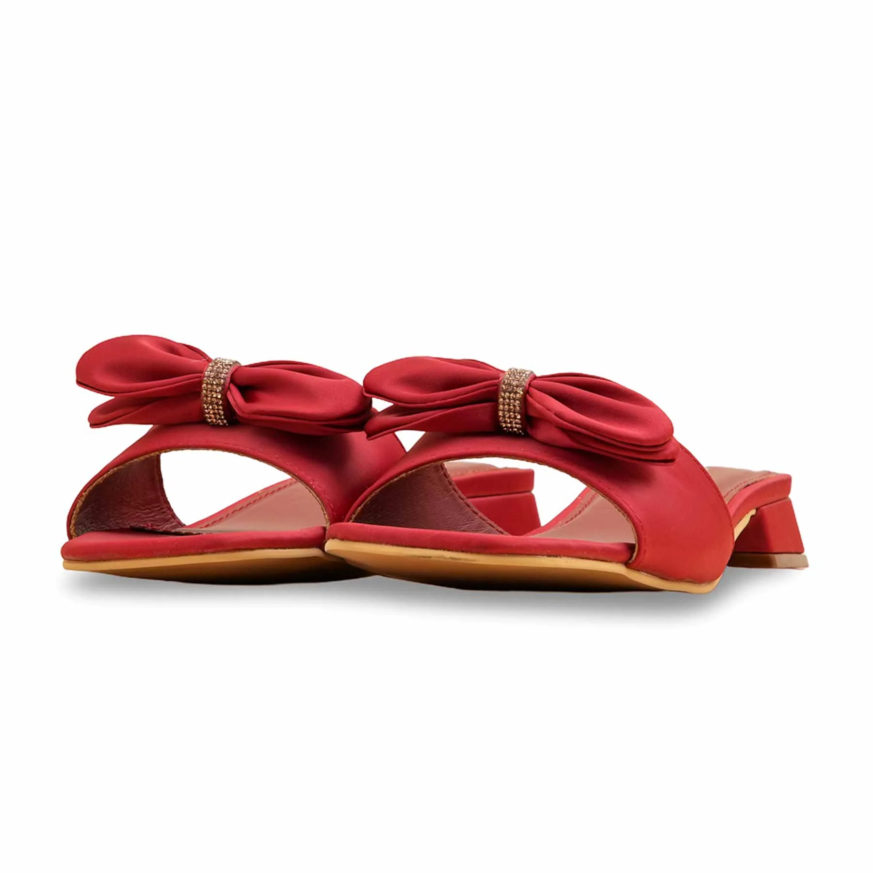 Red Formal Slipper For Women FRS004 - Image 3