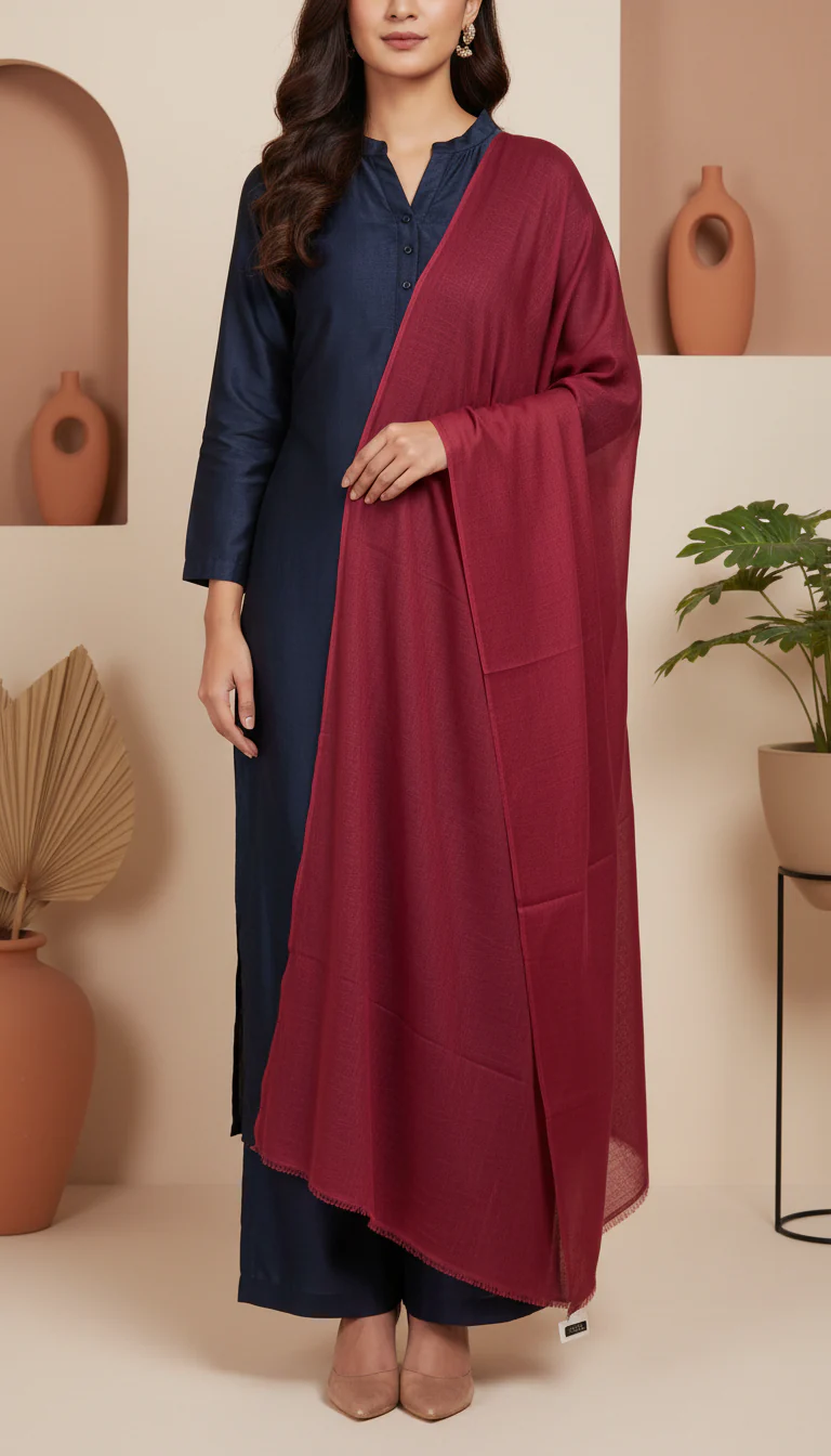 Red Summer Stole PD6108 - Image 2