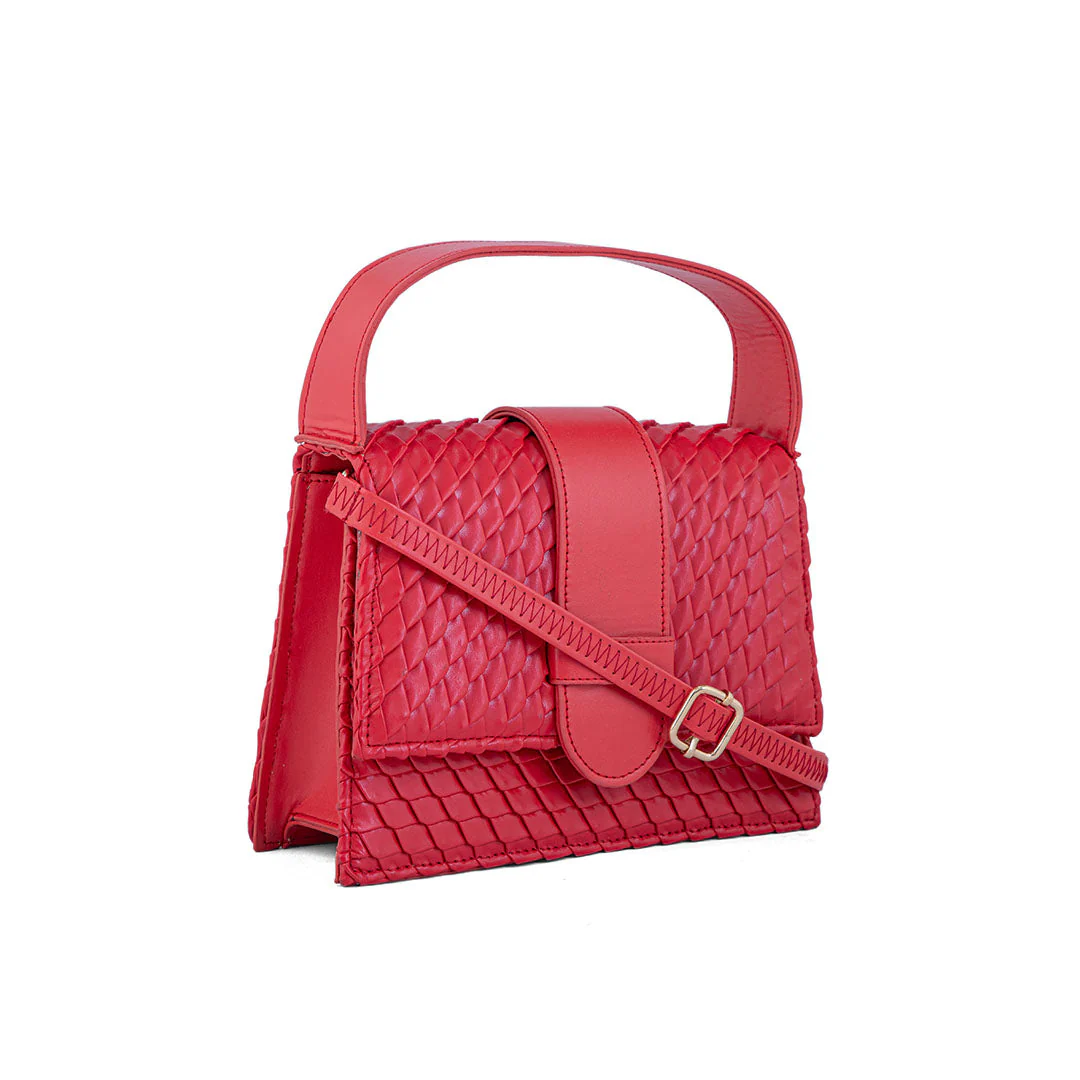 Red Women Casual Hand Bag P55630 - Image 2