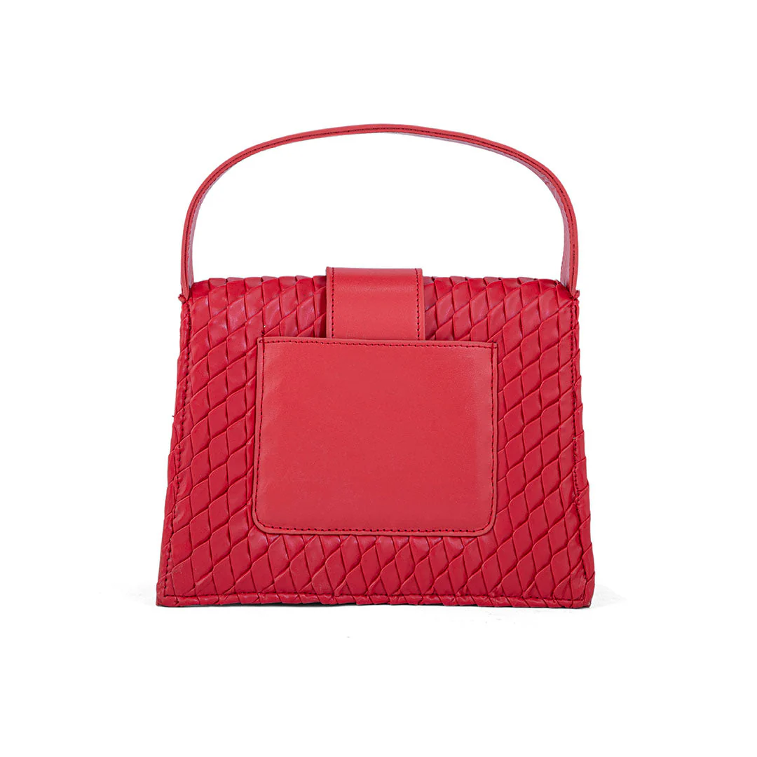 Red Women Casual Hand Bag P55630 - Image 3