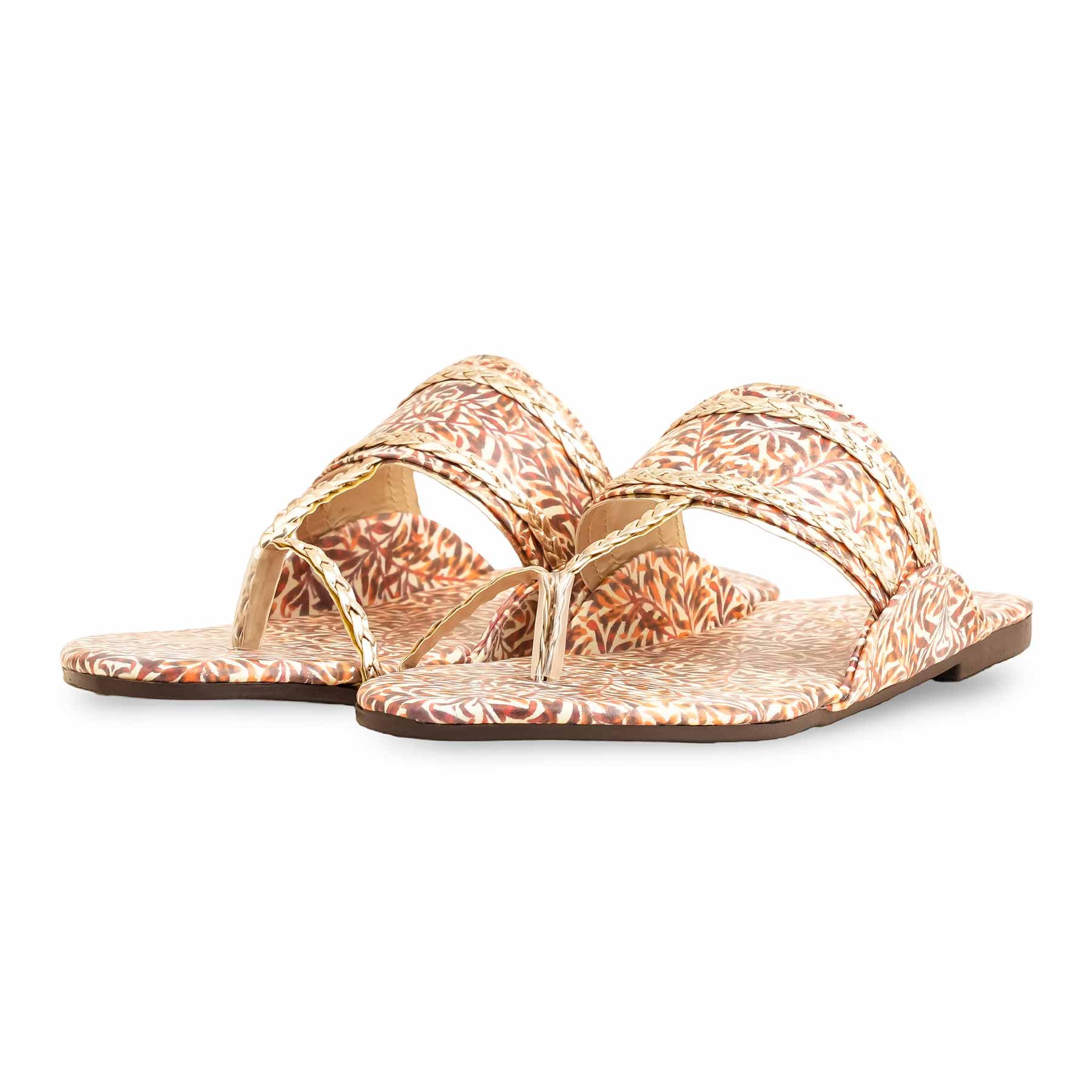 Rust Casual Chappal For Ladies CL1928 - Image 3