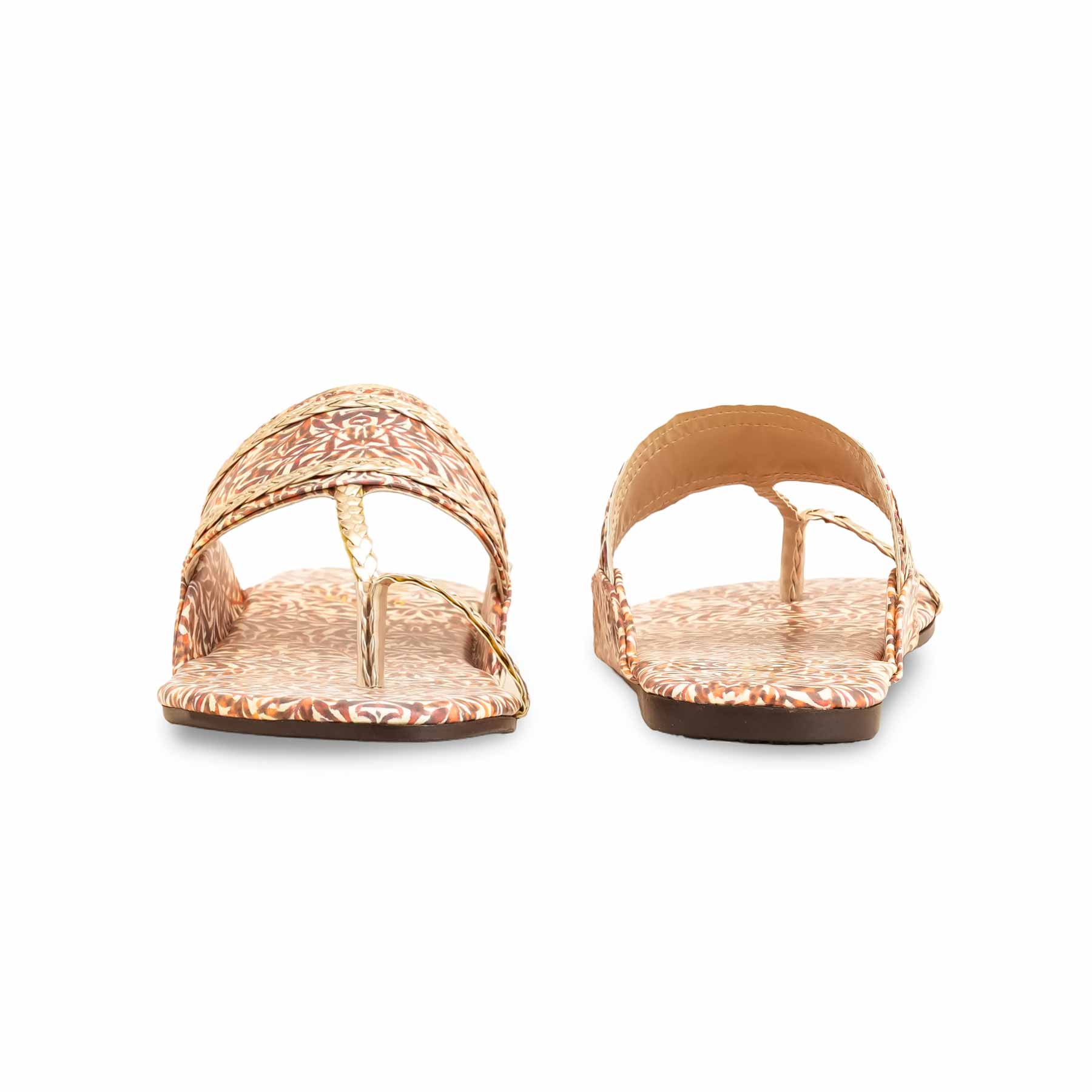 Rust Casual Chappal For Ladies CL1928 - Image 4
