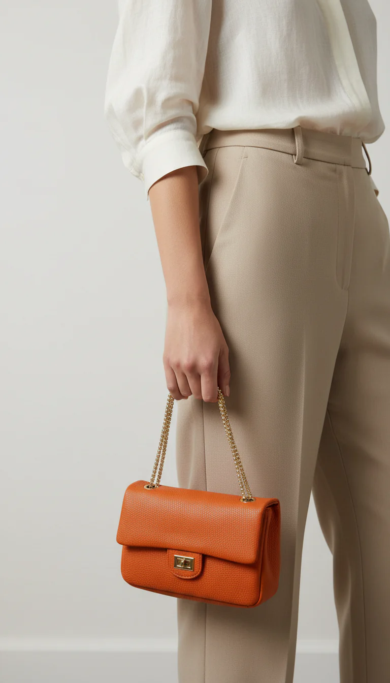 Rust Casual Pouch For Women P97706