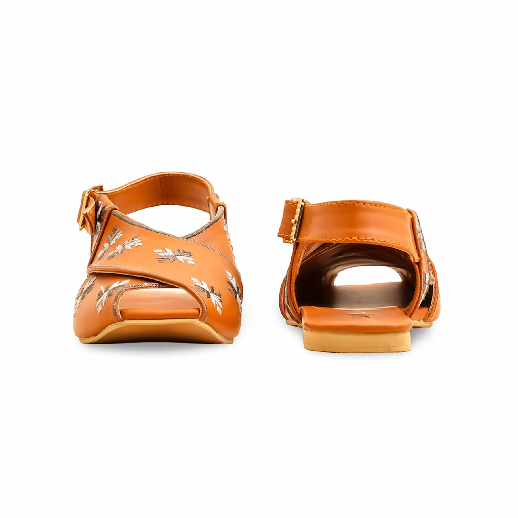 Rust Formal Peshawari Chappal EC3190 - Image 4