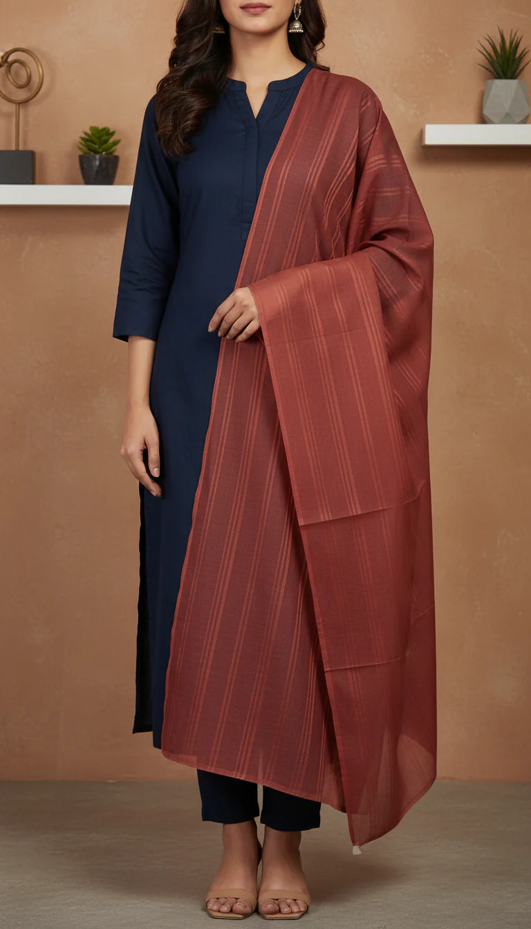 Rust Summer Stole PD6107 - Image 2