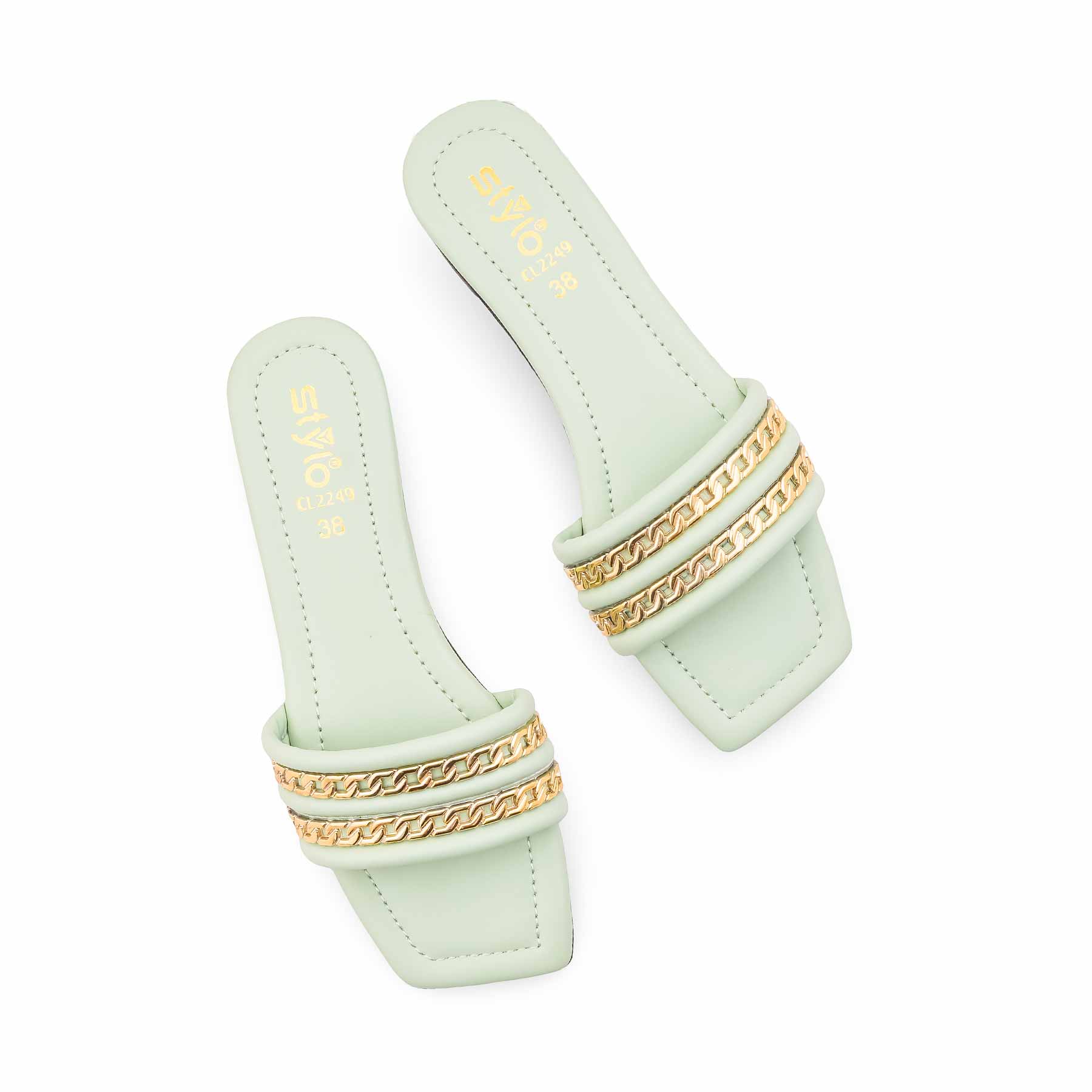 Seagreen Casual Slipper For Women CL2249 - Image 6