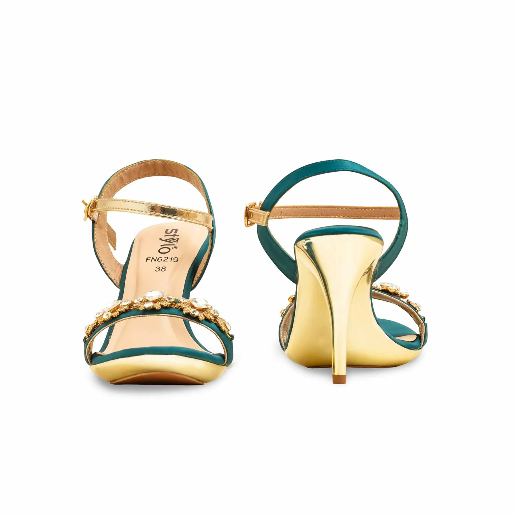 Seagreen Fancy Bridal Sandal FN6219 - Image 4