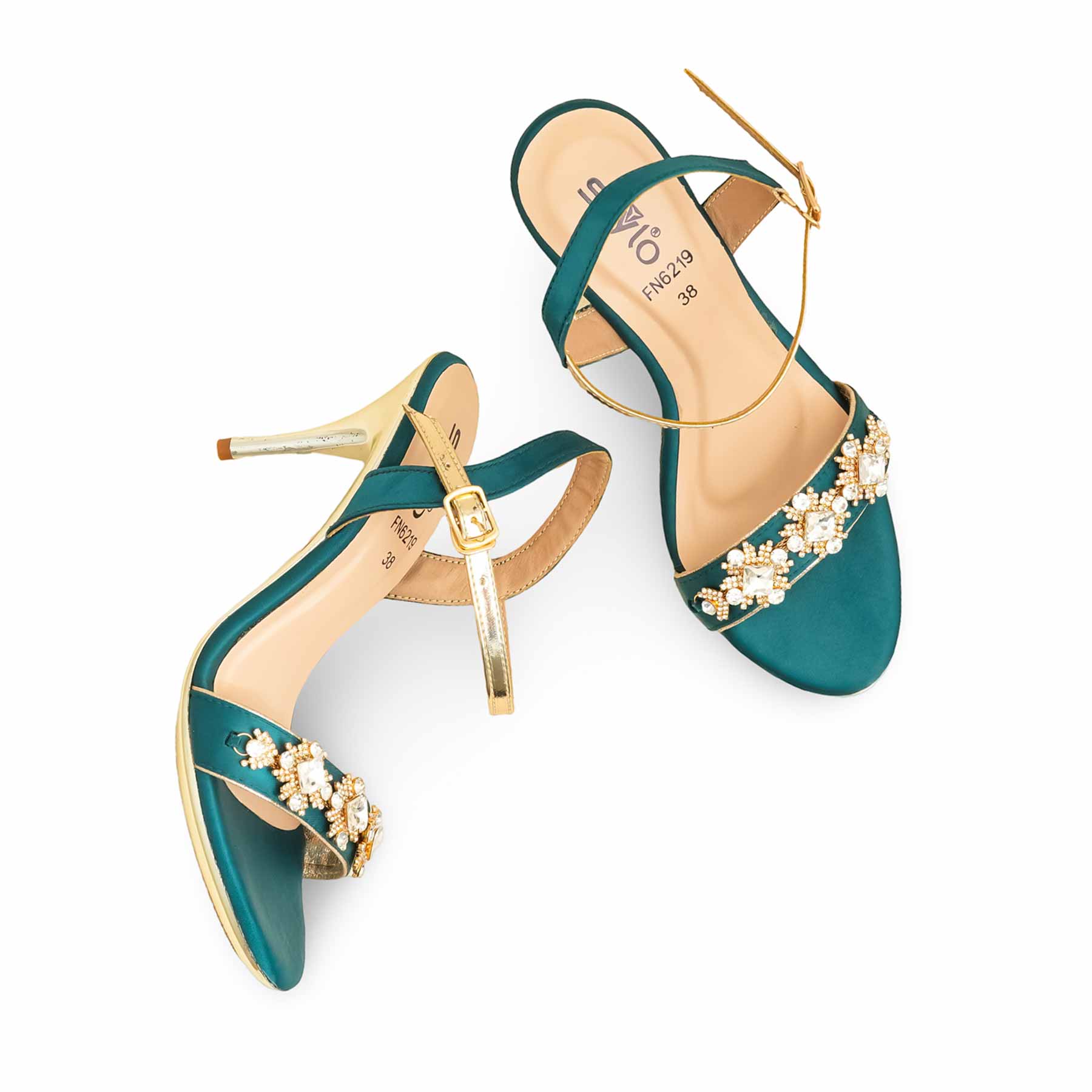 Seagreen Fancy Bridal Sandal FN6219 - Image 5