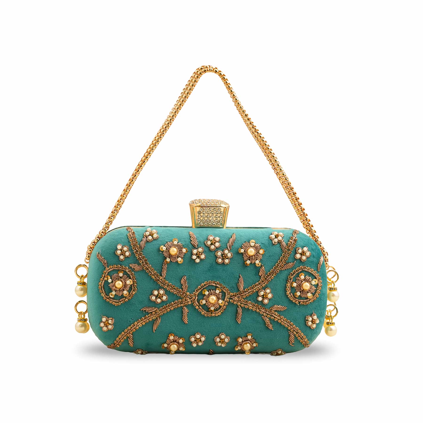 Seagreen Fancy Clutch P15405 - Image 2