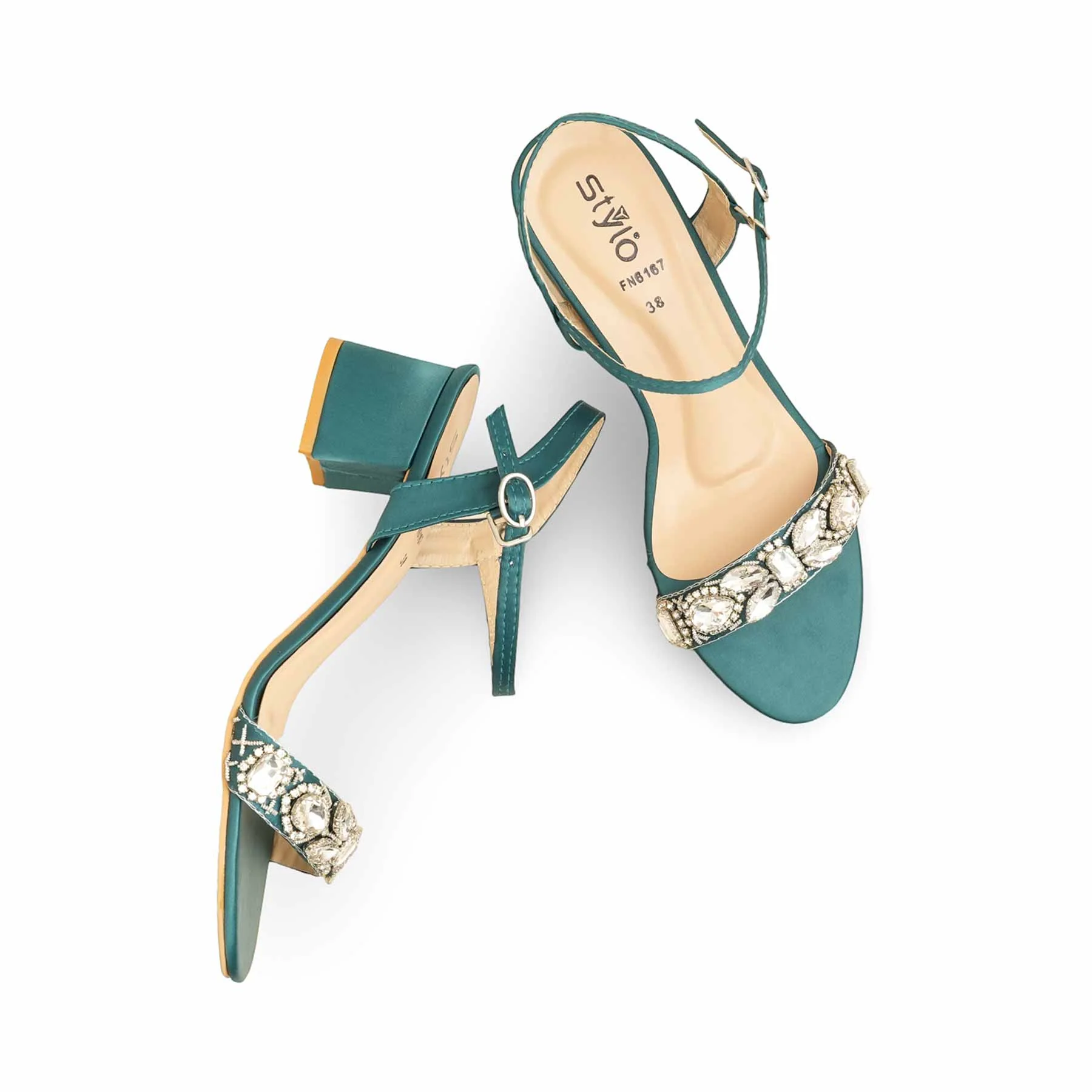 Seagreen Fancy Sandal FN6167 - Image 5